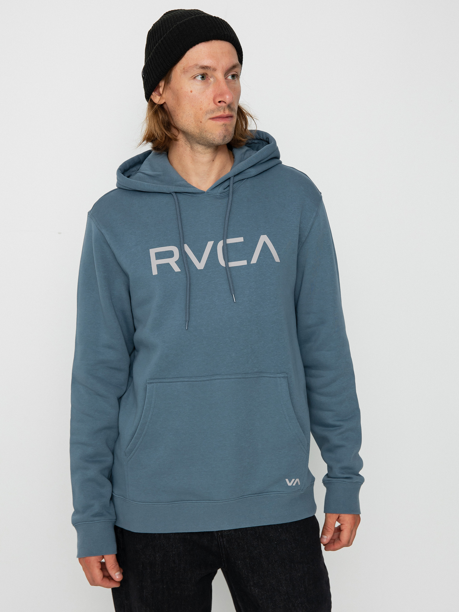 Суитшърт с качулка RVCA Big Rvca HD (blue mirage)