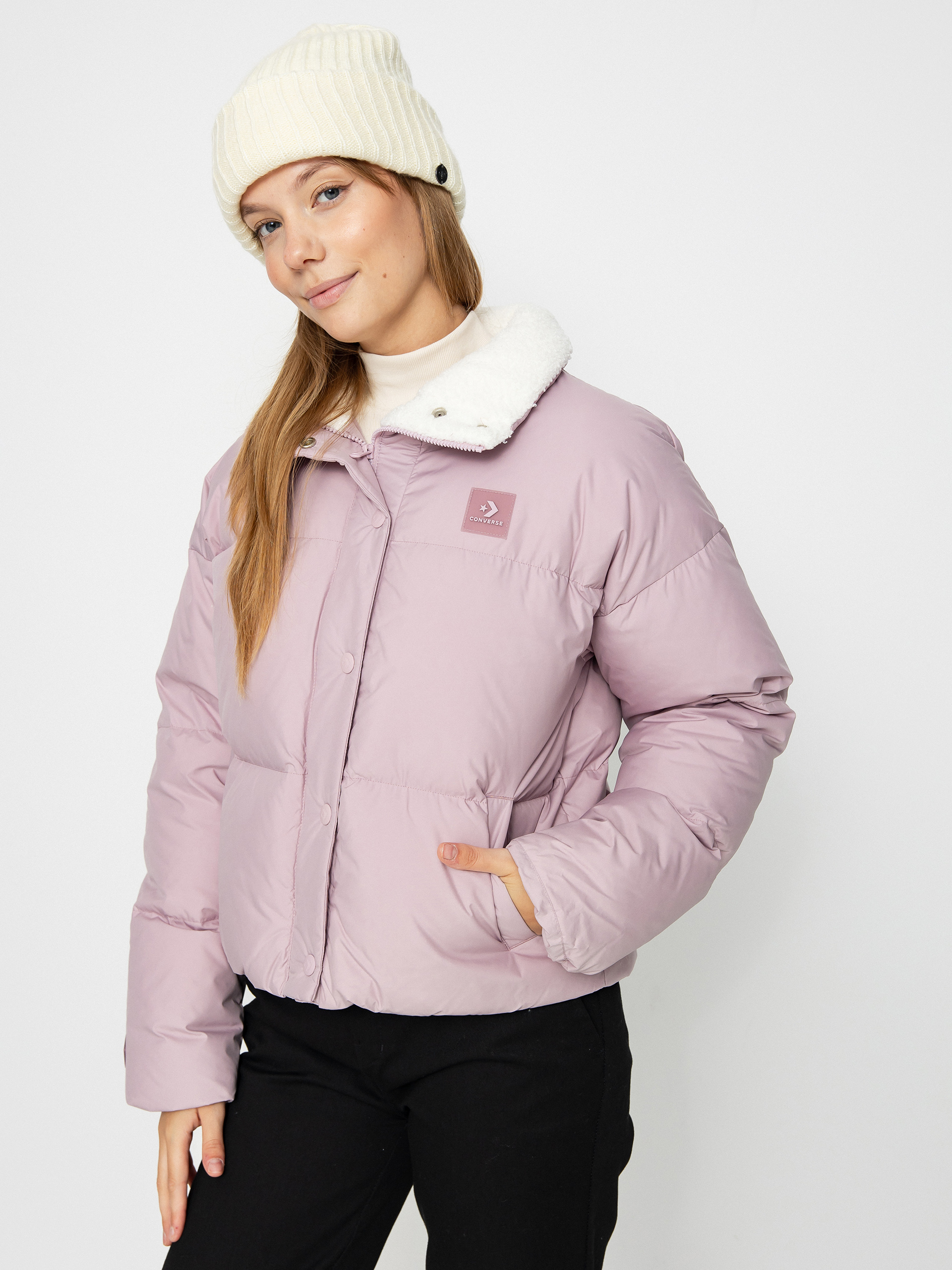 Яке Converse Short Down Jacket Wmn (phantom violet)