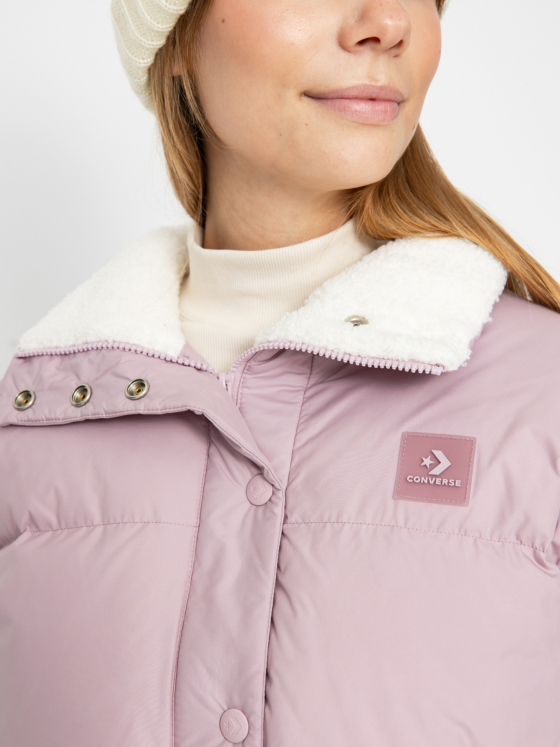 Яке Converse Short Down Jacket Wmn (phantom violet)