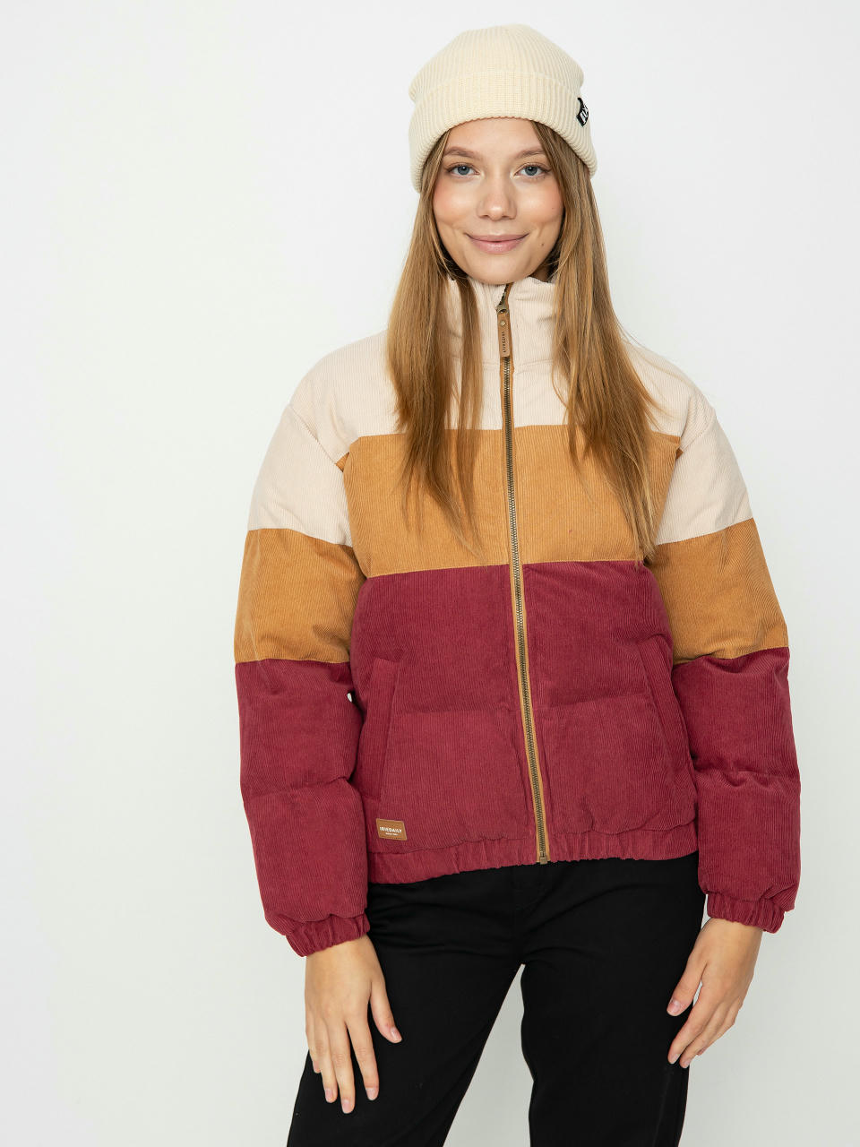 Яке Iriedaily Cordy Puffer Wmn (dark red)