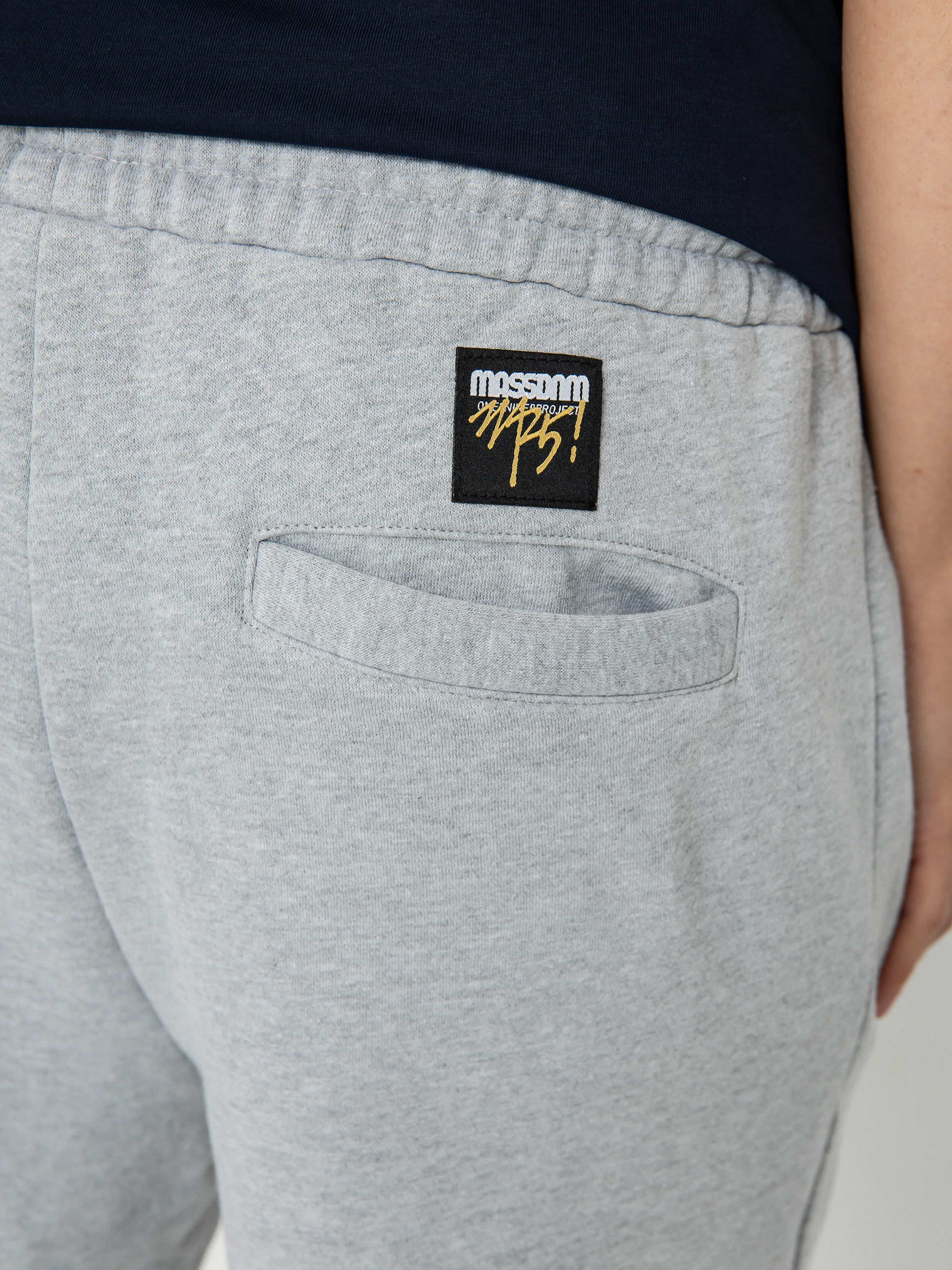 Панталони MassDnm Patch Straight Fit (light heather grey)