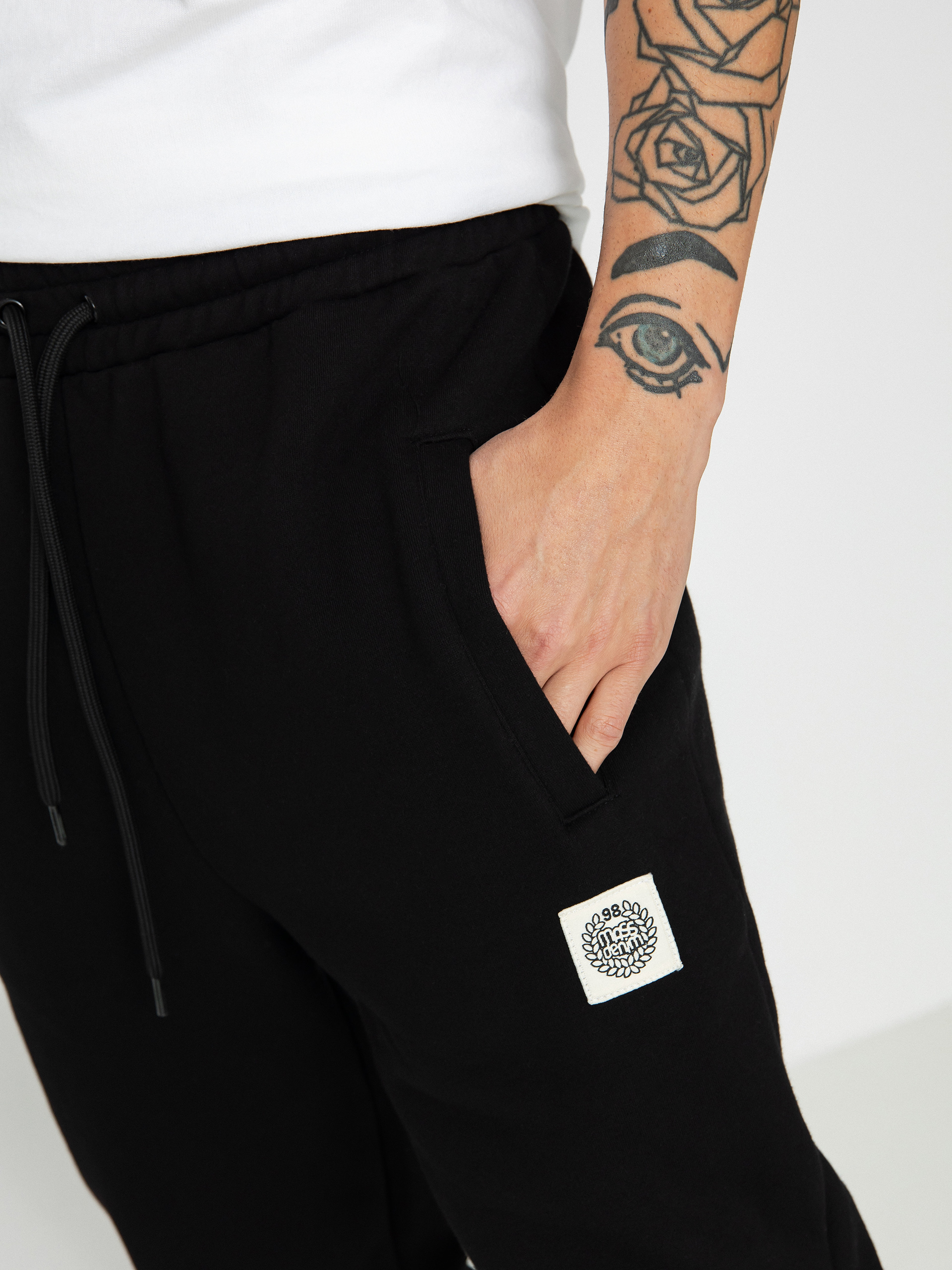 Панталони MassDnm Patch Straight Fit (black)