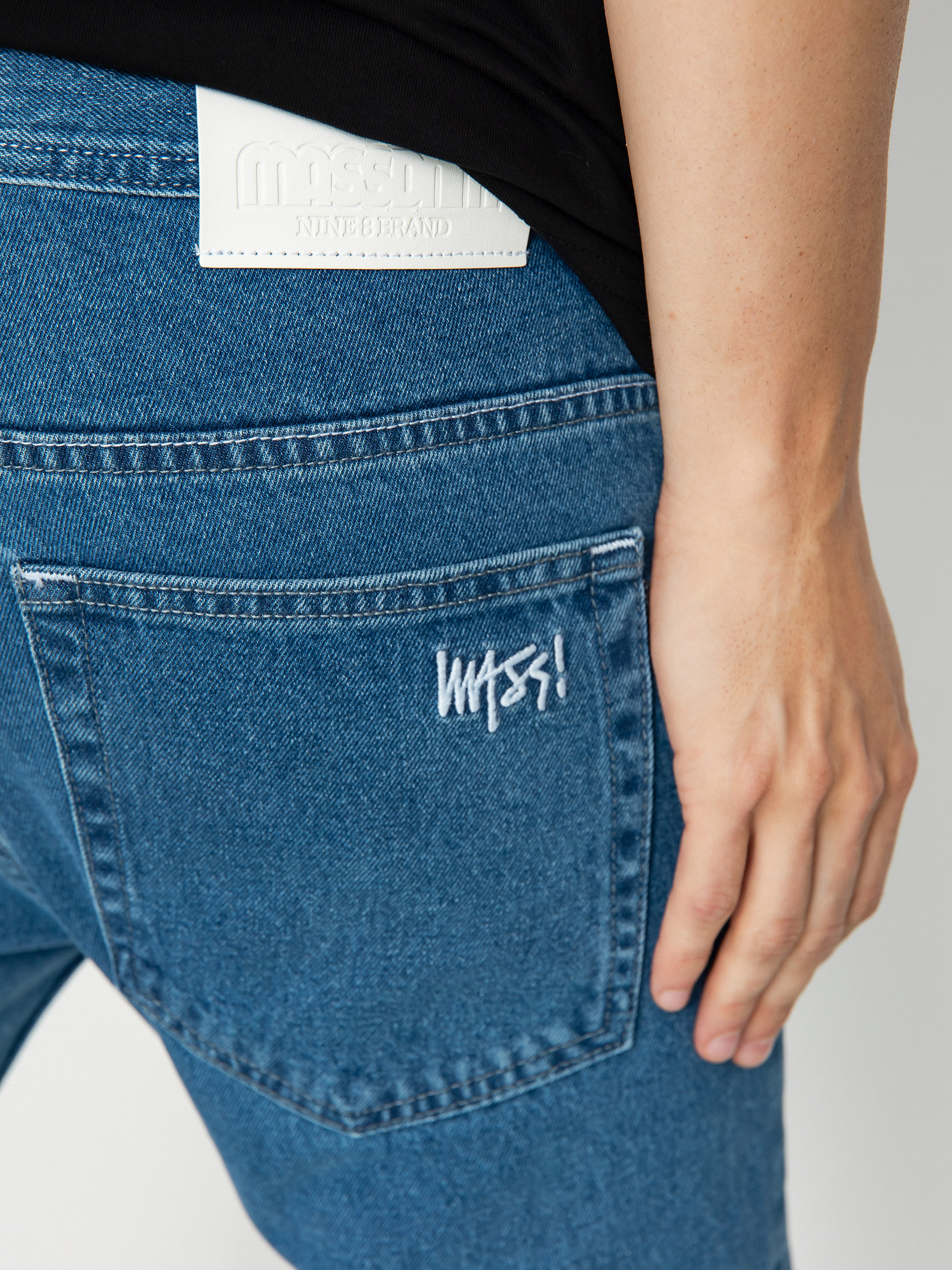 MassDnm Панталони Signature 2.0 Jeans Tapered Fit (blue)