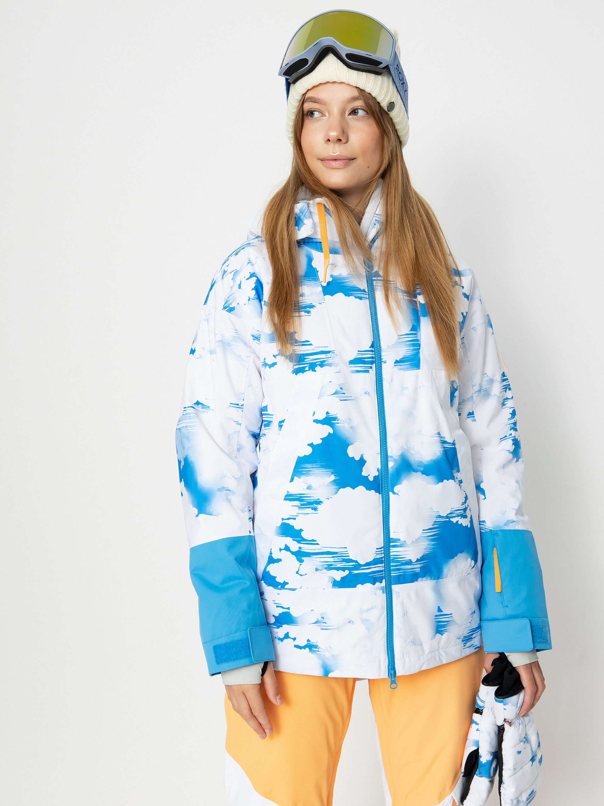 Дамска Сноуборд яке Roxy Chloe Kim (azure blue clouds)