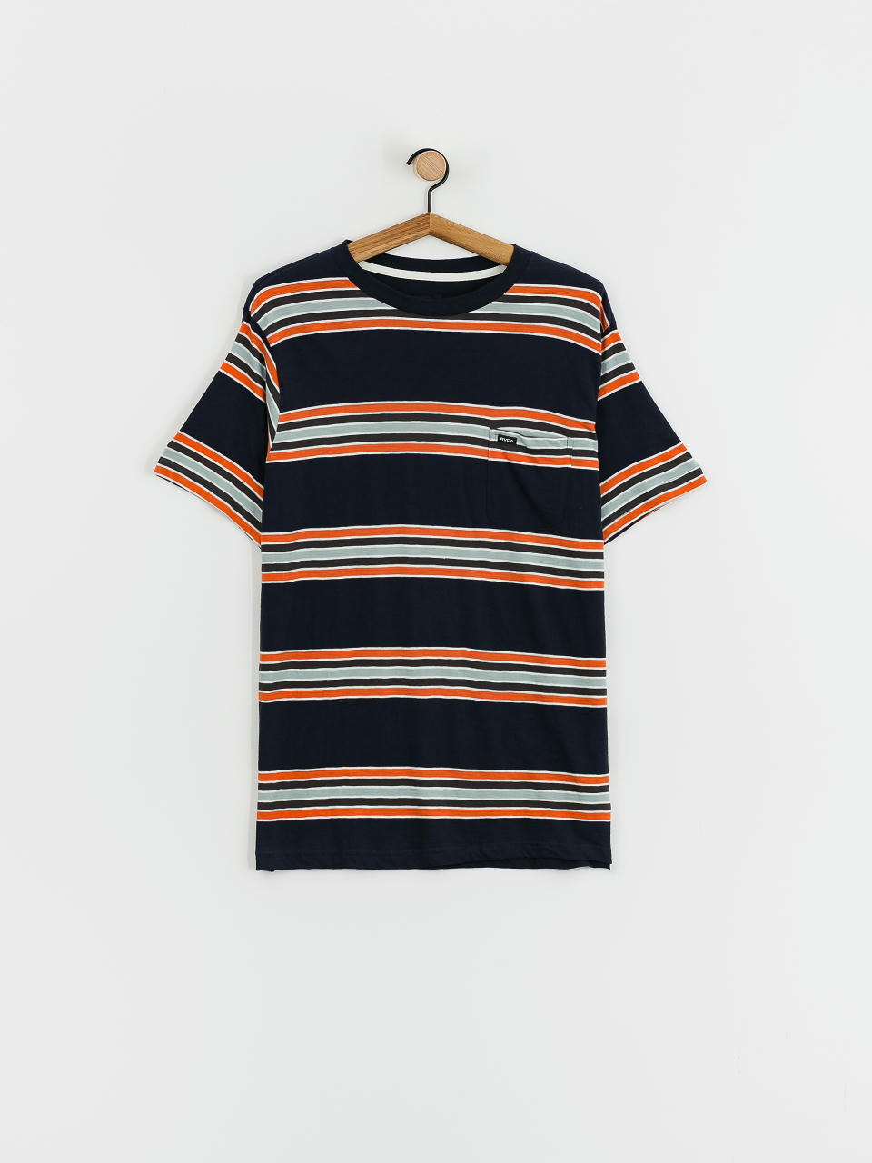 Тениска RVCA Somedays Stripe (navy marine)