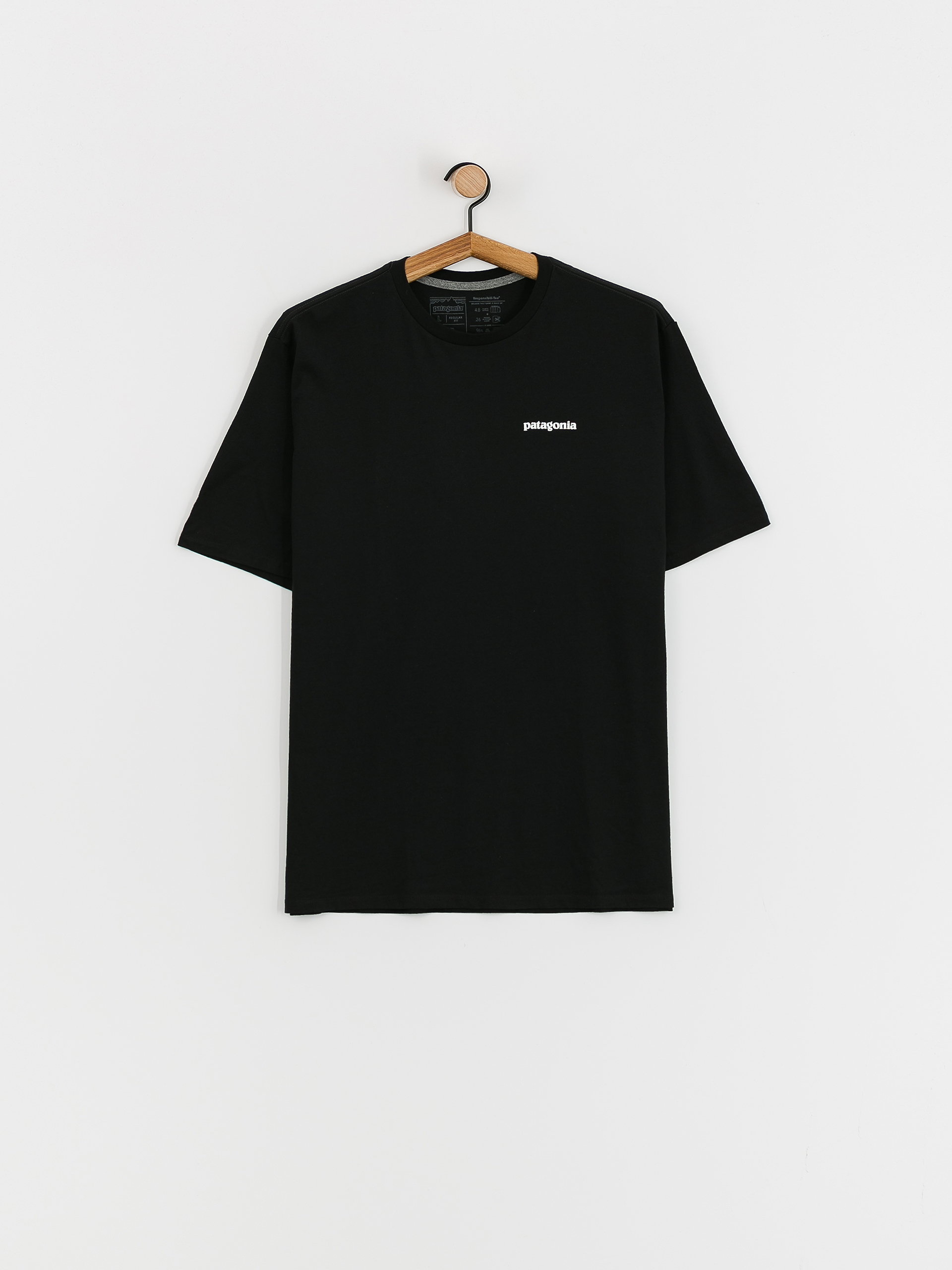 Тениска Patagonia P6 Logo Responsibili (black)