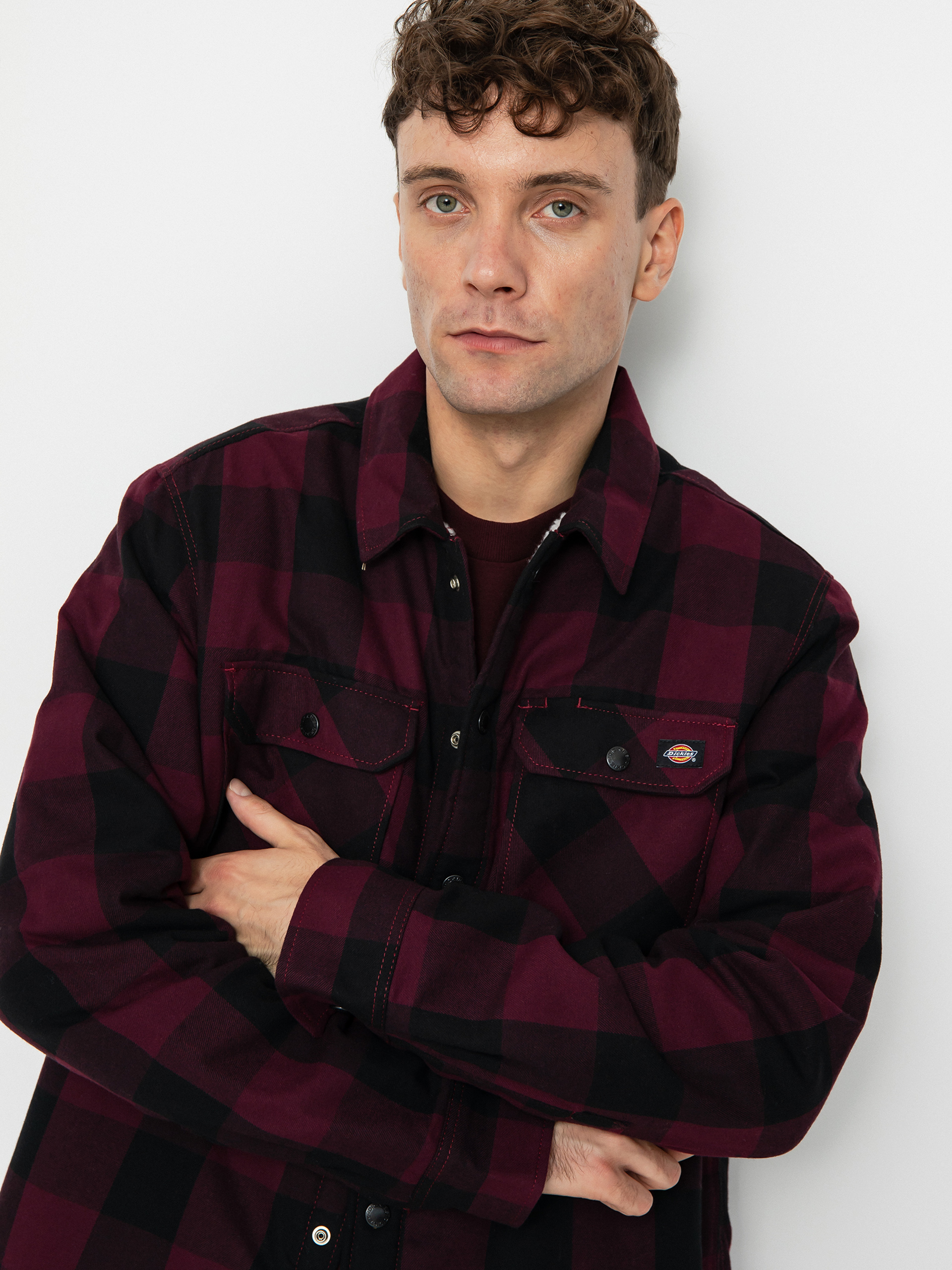 Риза Dickies Lined Sacramento (maroon)