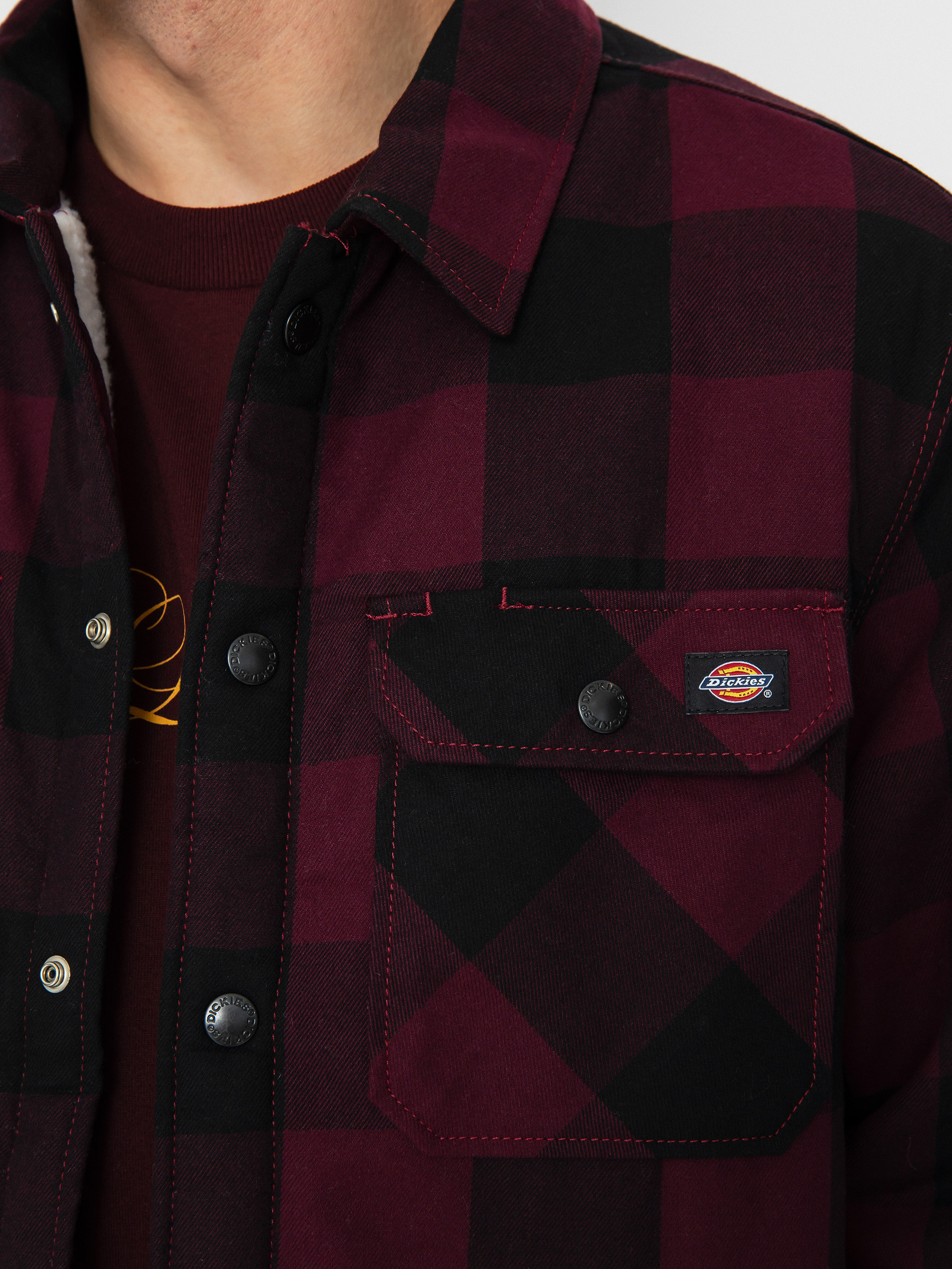 Риза Dickies Lined Sacramento (maroon)
