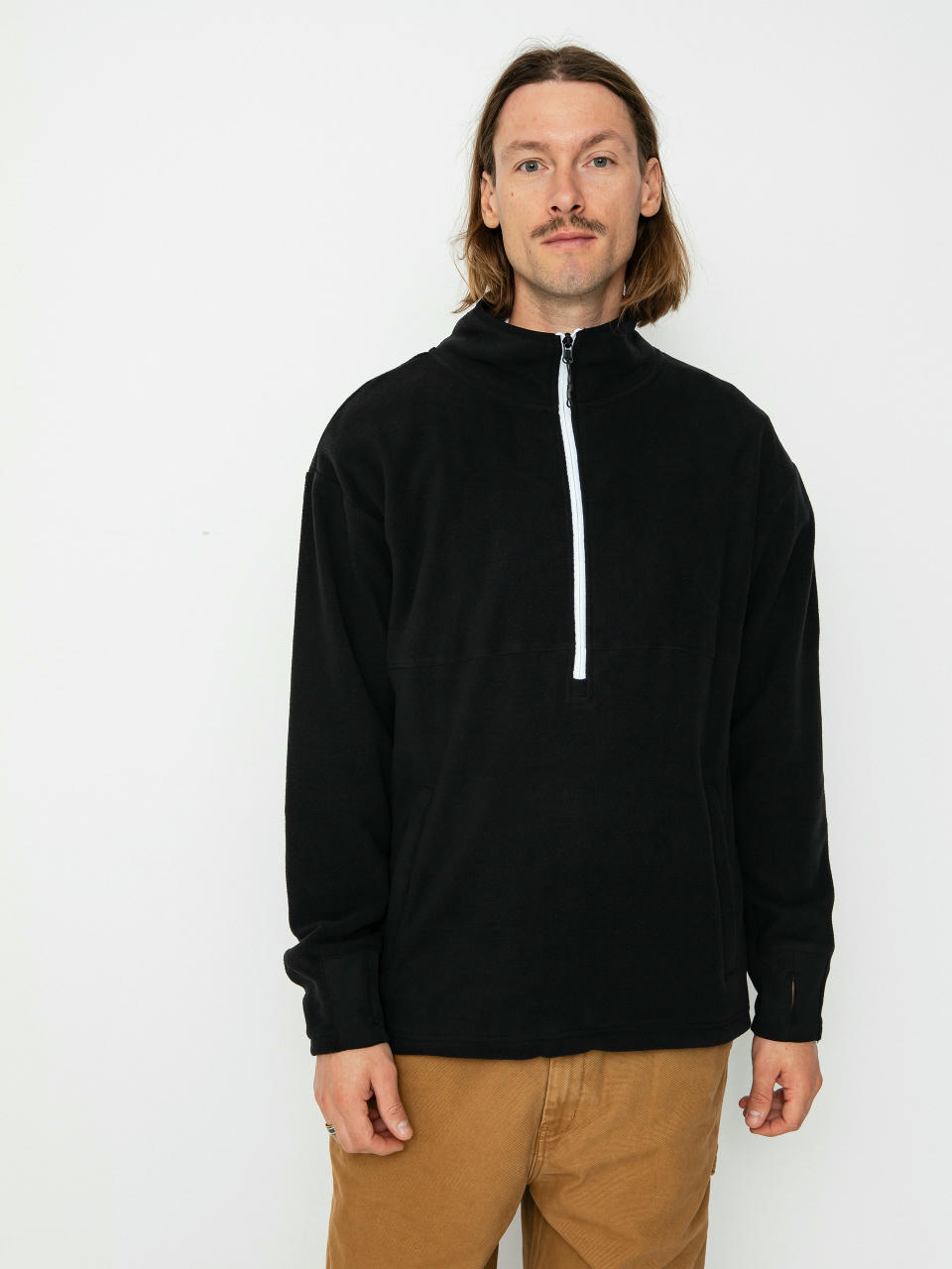 Мъжка Термо суитшърти Volcom Polar Mock 1/2 Zip (black)