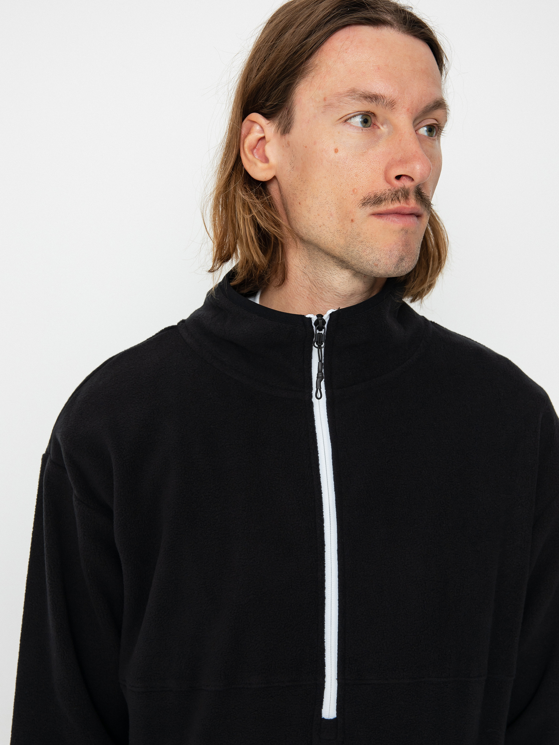 Мъжки Термо суитшърти Volcom Polar Mock 1/2 Zip (black)