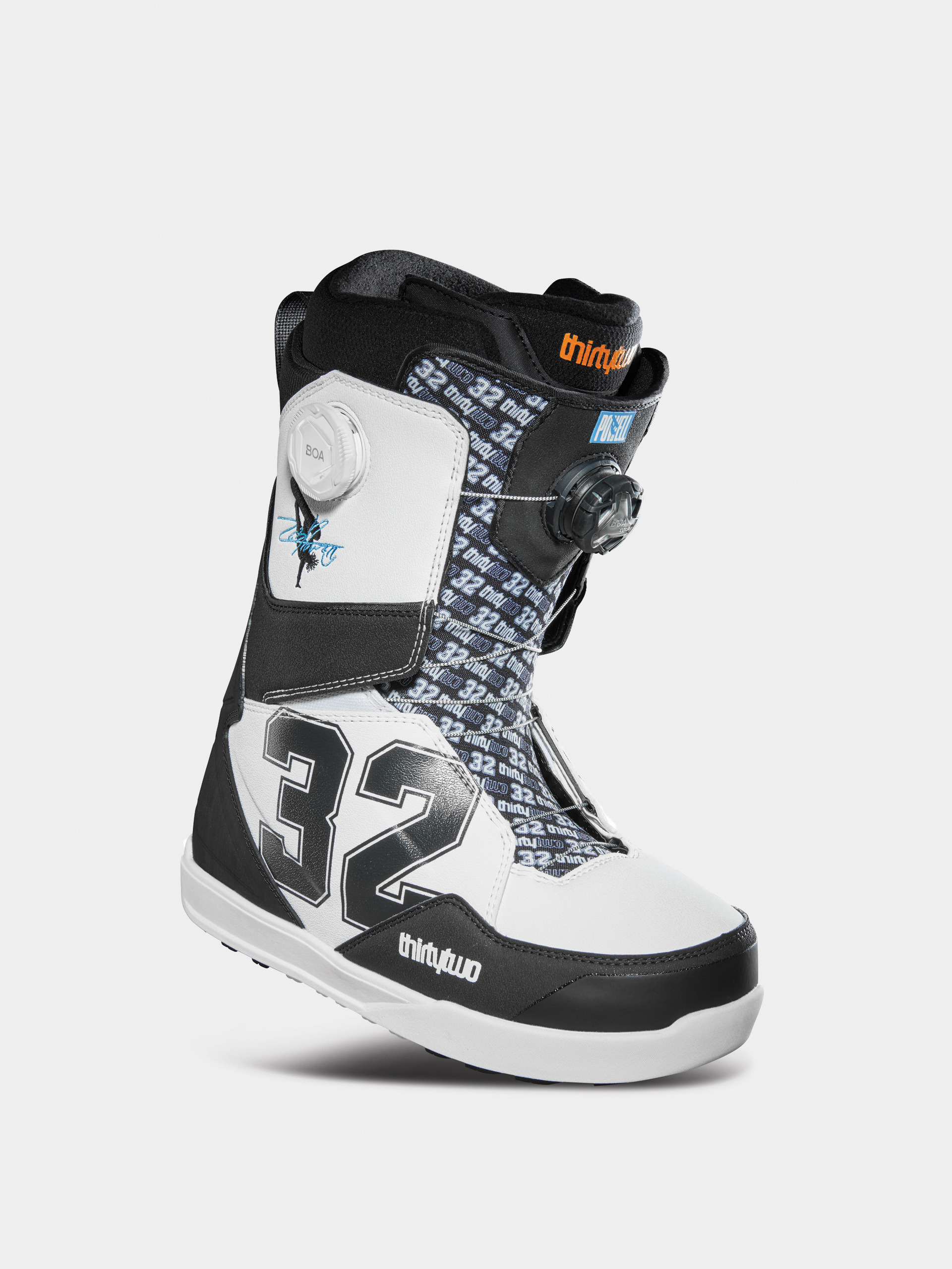 Мъжко Сноуборд  обувки ThirtyTwo Lashed Double Boa Powell (white/black)