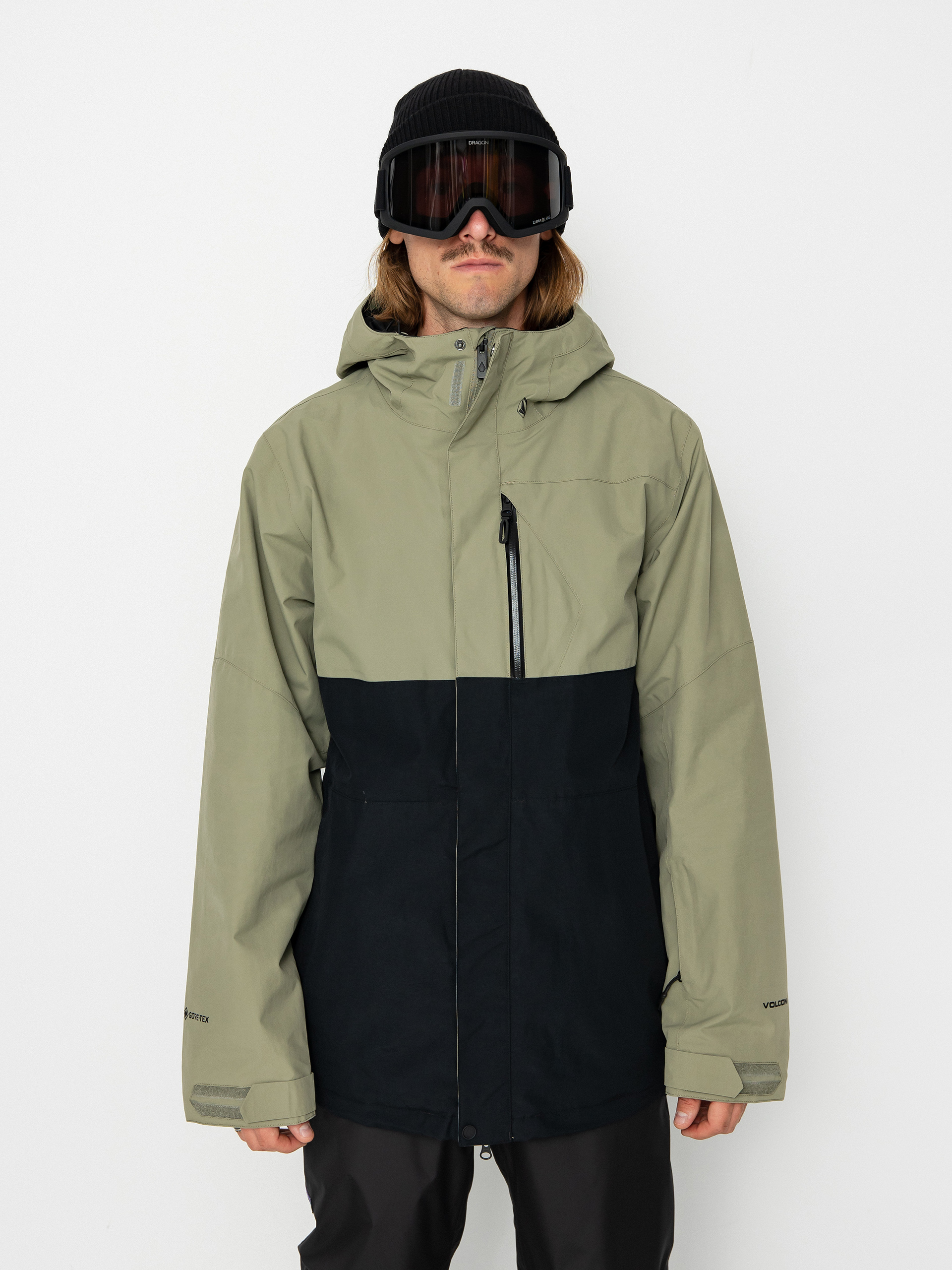 Мъжка Сноуборд яке Volcom L Gore Tex (light military)