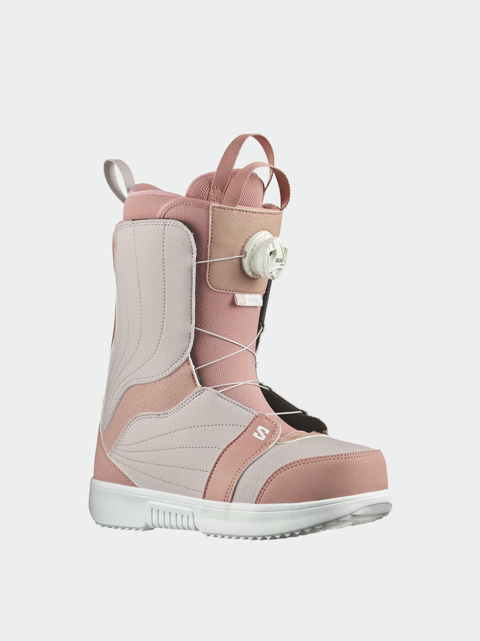 Сноуборд  обувки Salomon Pearl Boa Wmn (ash rose/lilac ash/white)