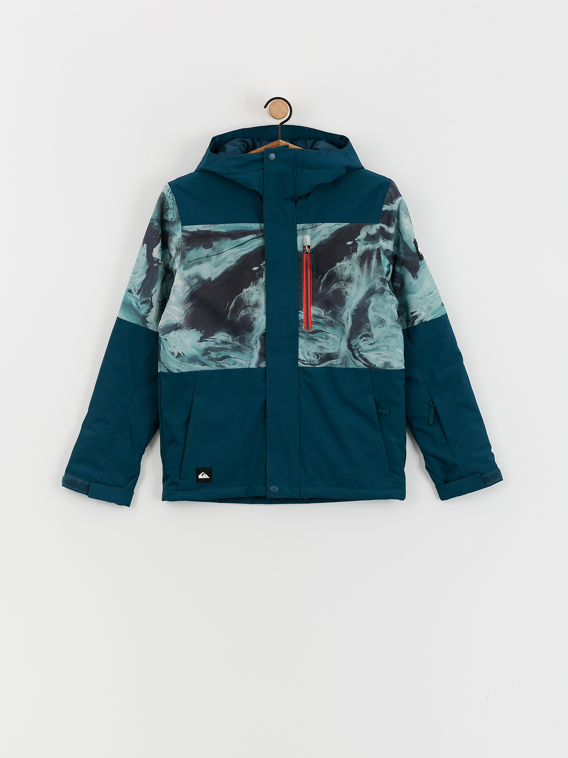 Сноуборд яке Quiksilver Mission Printed Block JR (resin tint majolica blue)