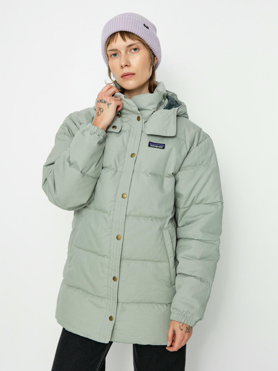 Яке Patagonia Cotton Down Parka Wmn (sleet green)