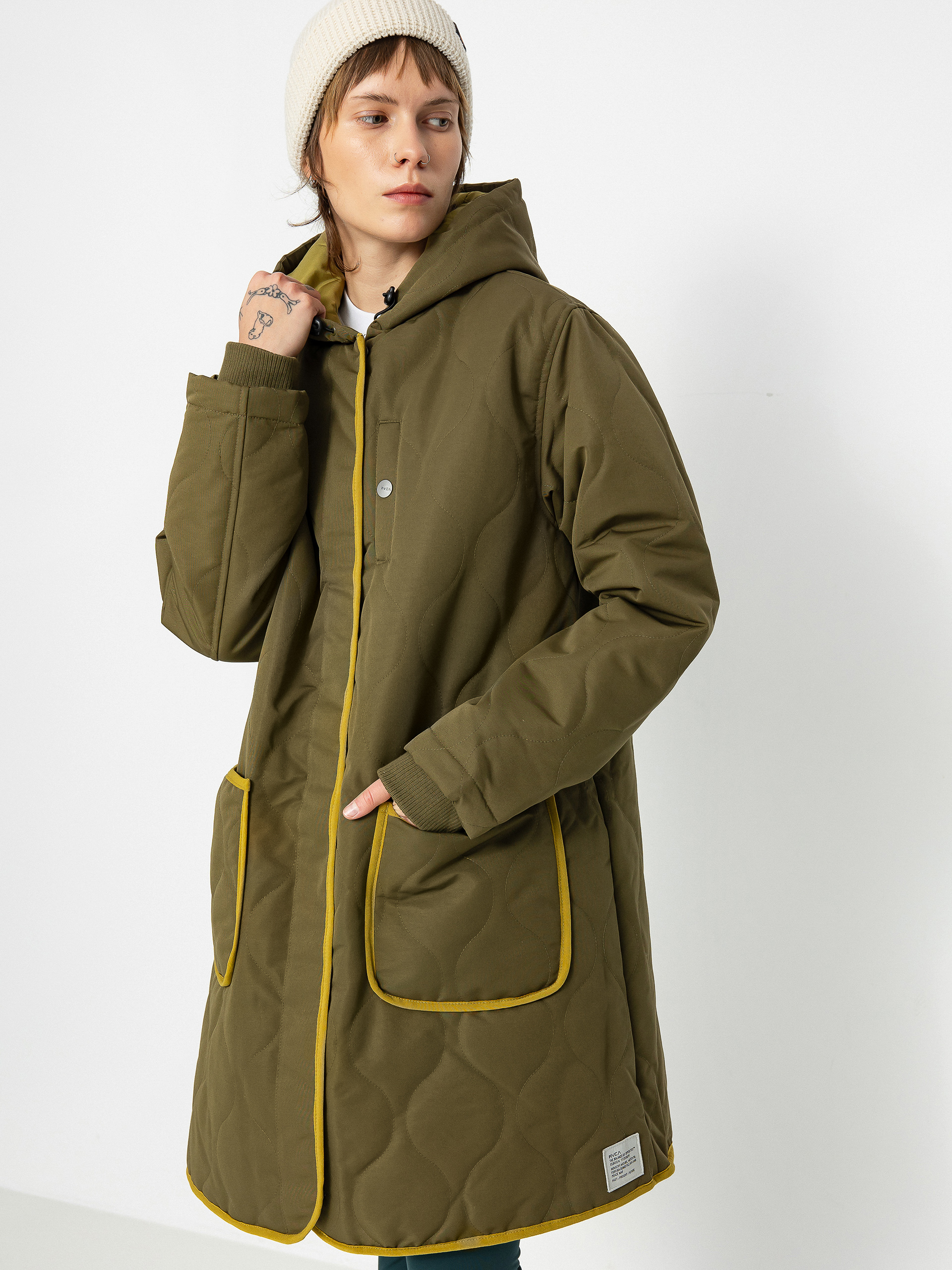 Яке RVCA Jean Parka Wmn (dark chocolate/dark orange)