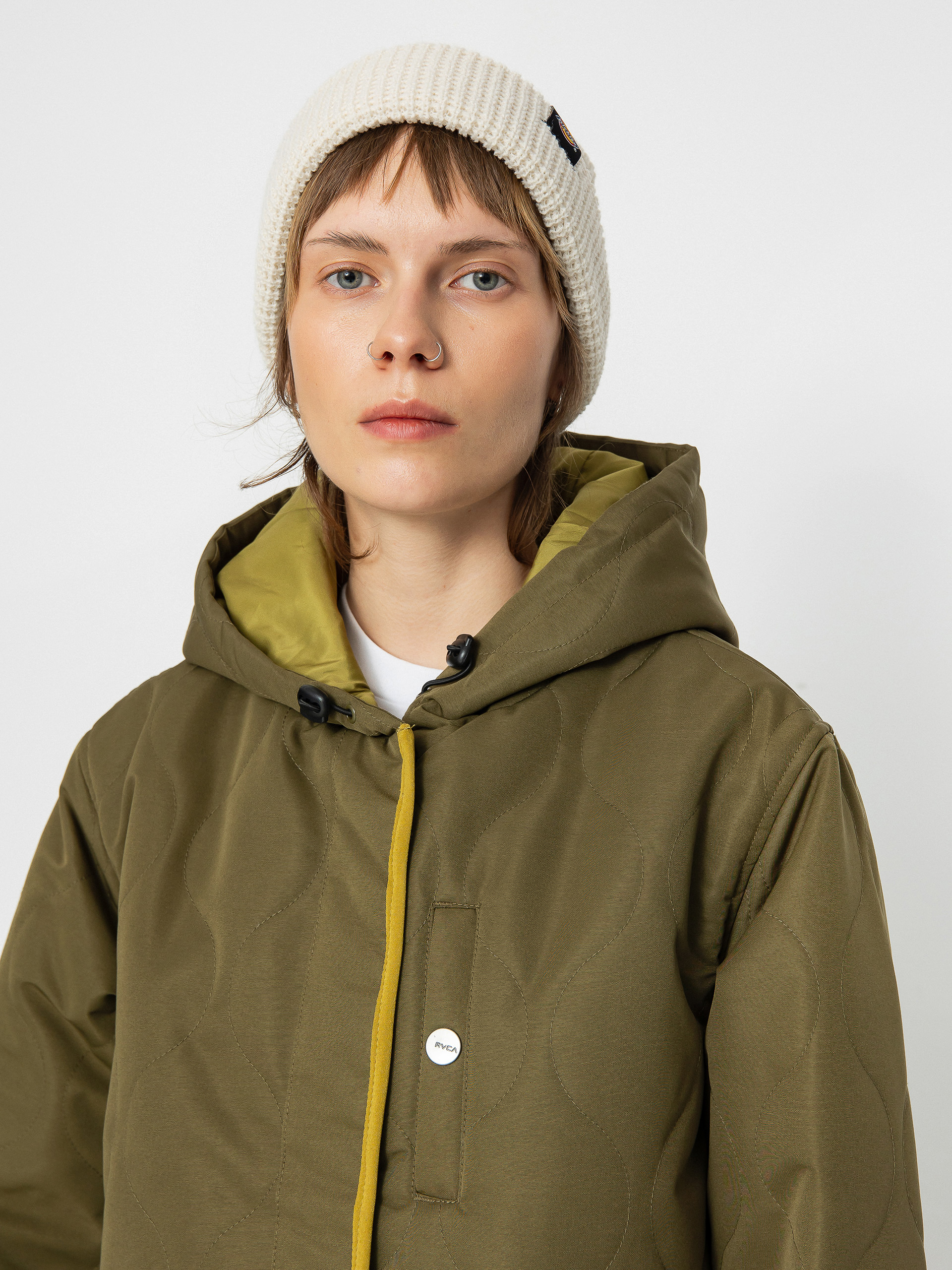 Яке RVCA Jean Parka Wmn (dark chocolate/dark orange)