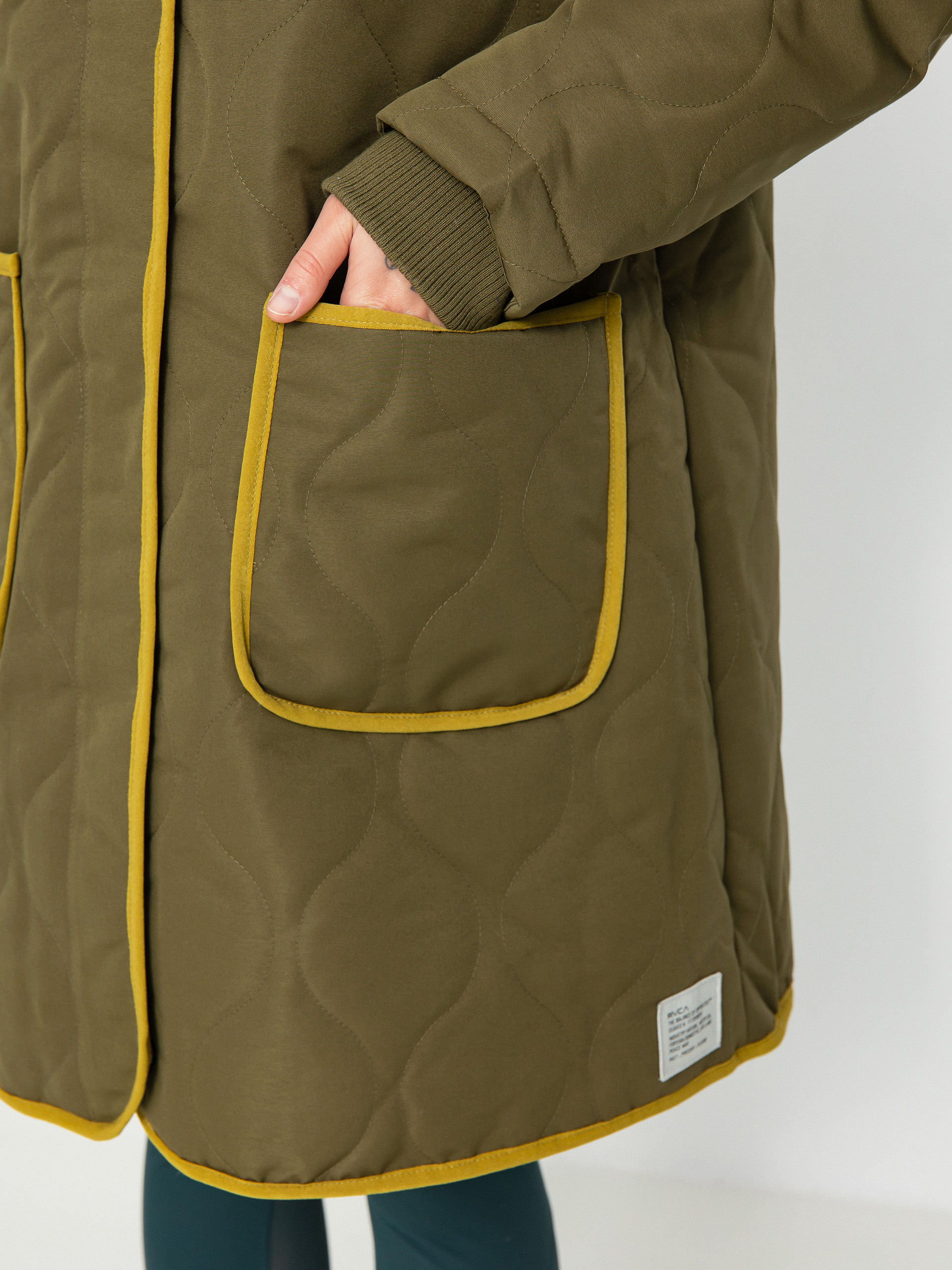 Яке RVCA Jean Parka Wmn (dark chocolate/dark orange)