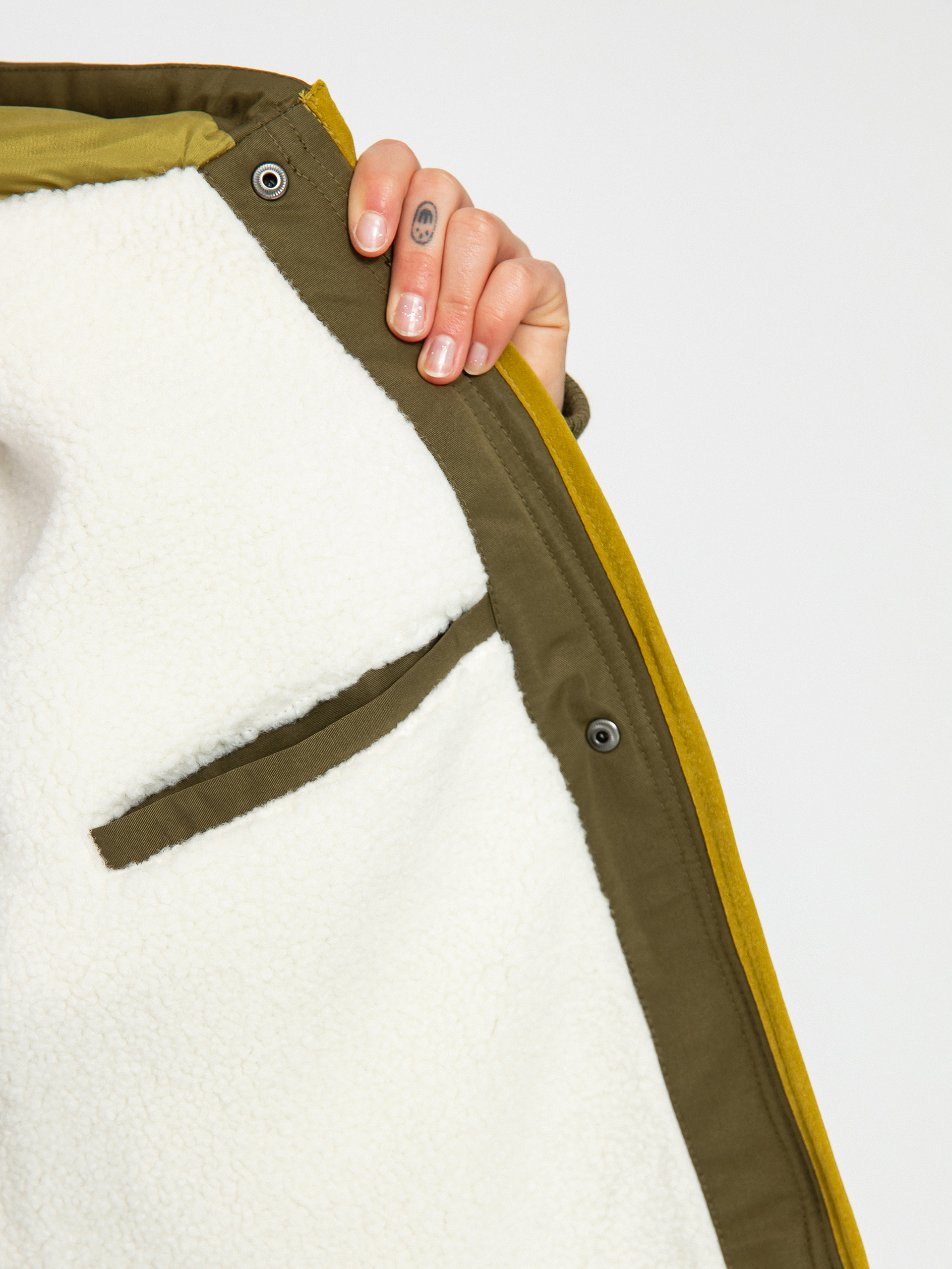 Яке RVCA Jean Parka Wmn (dark chocolate/dark orange)