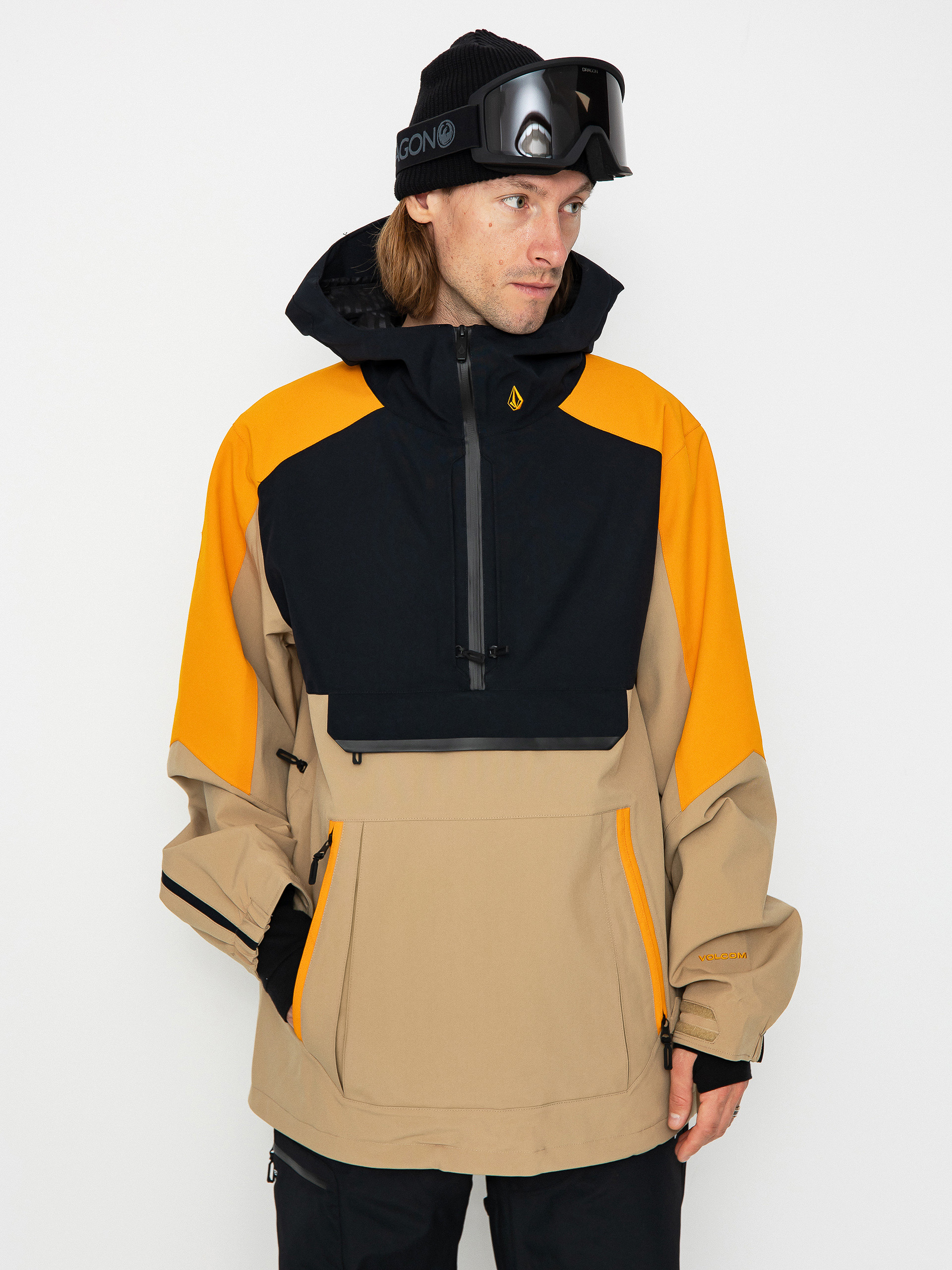 Мъжка Сноуборд яке Volcom Brighton Pullover (gold)