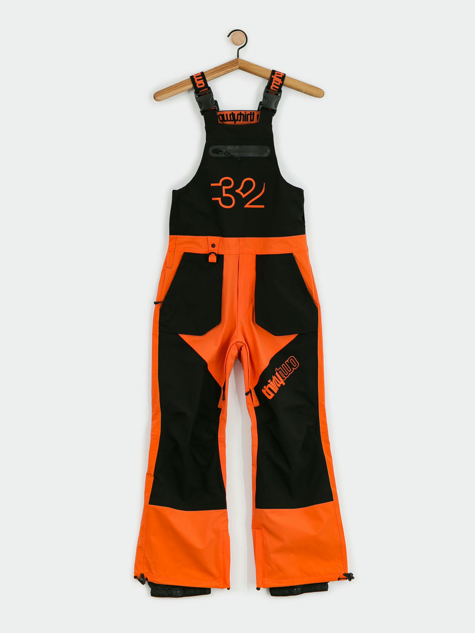 Сноуборд панталони ThirtyTwo Youth Basement Bib JR (black/orange)