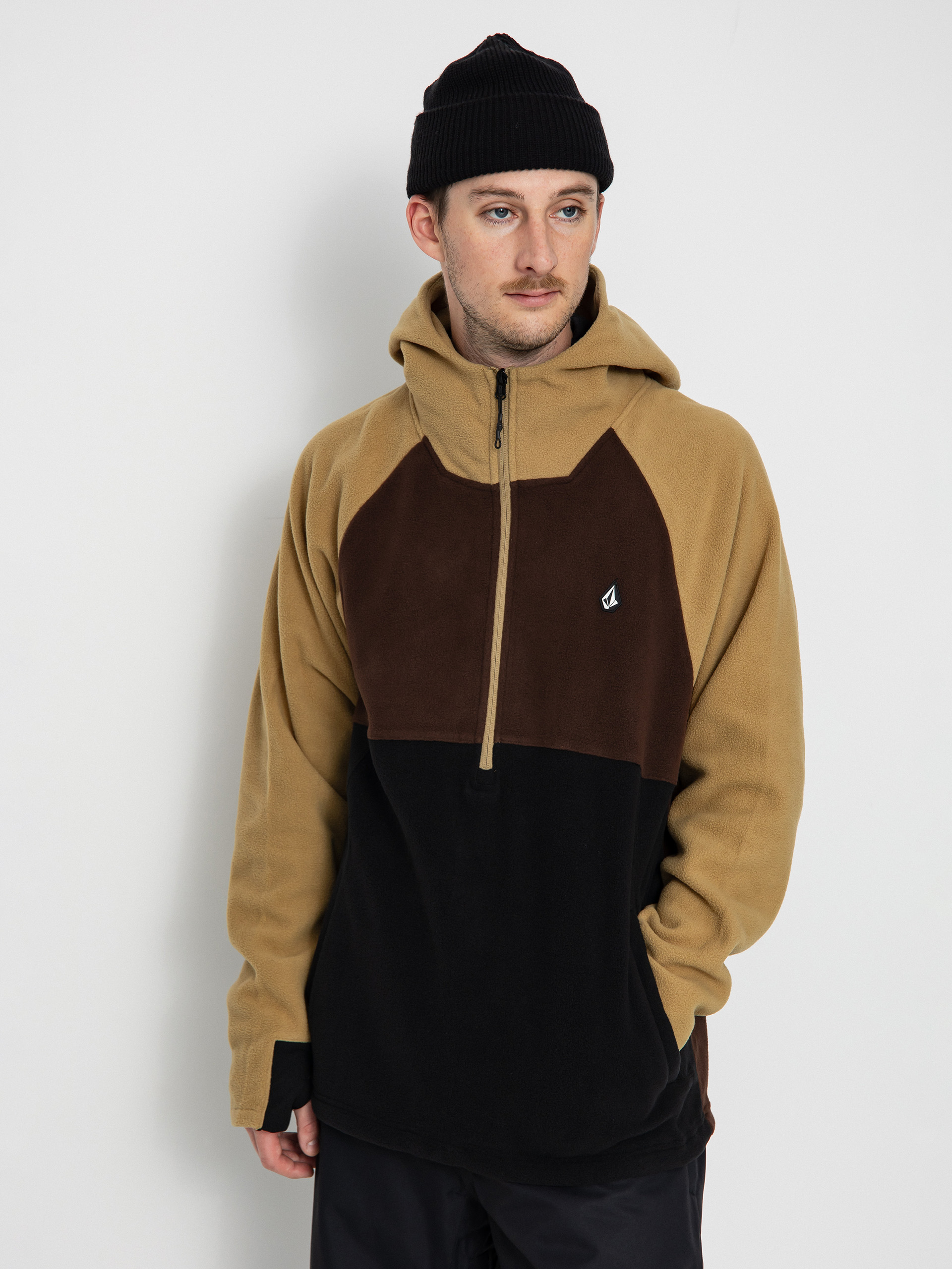 Термо суитшърти Volcom Polar 1/2 Zip HD (dark khaki)