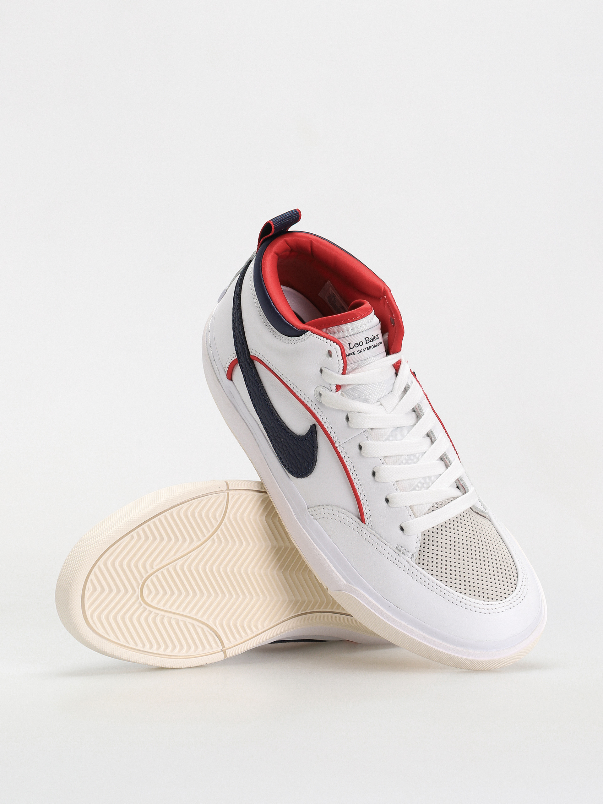 Обувки Nike SB React Leo Premium (white/midnight navy university red white)