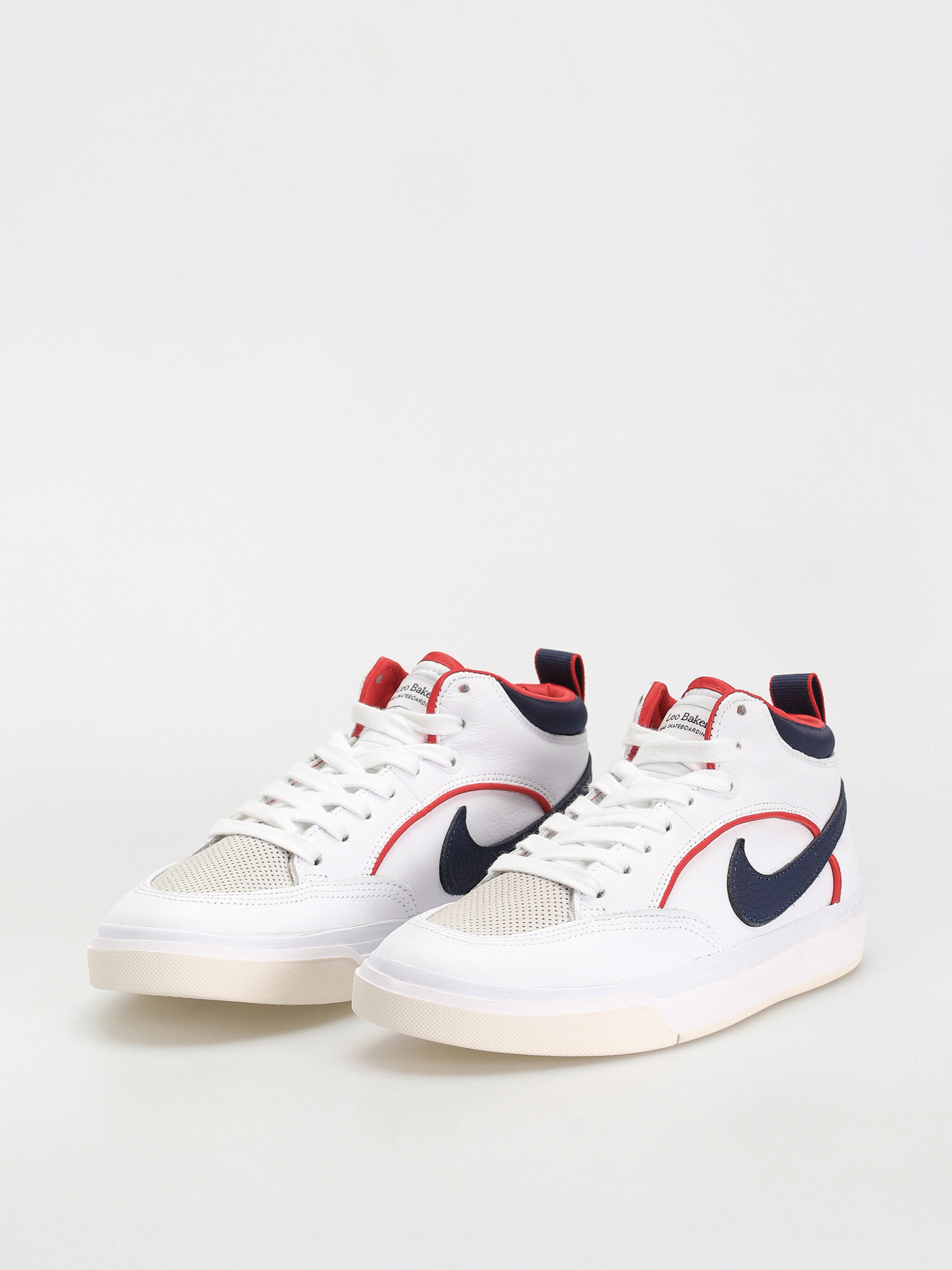 Обувки Nike SB React Leo Premium (white/midnight navy university red white)