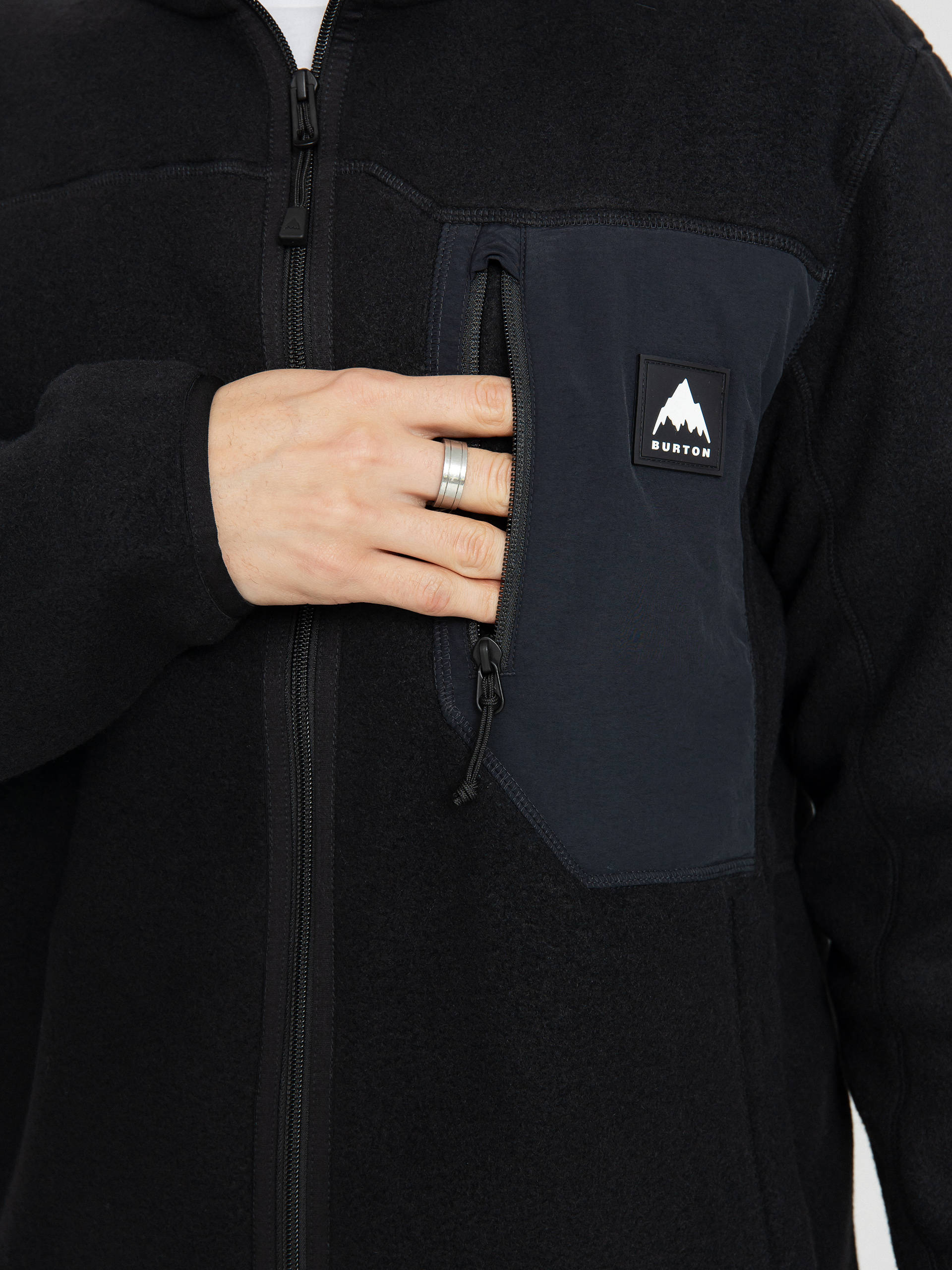 Суитшърт с качулка Burton Cinder ZHD (true black)