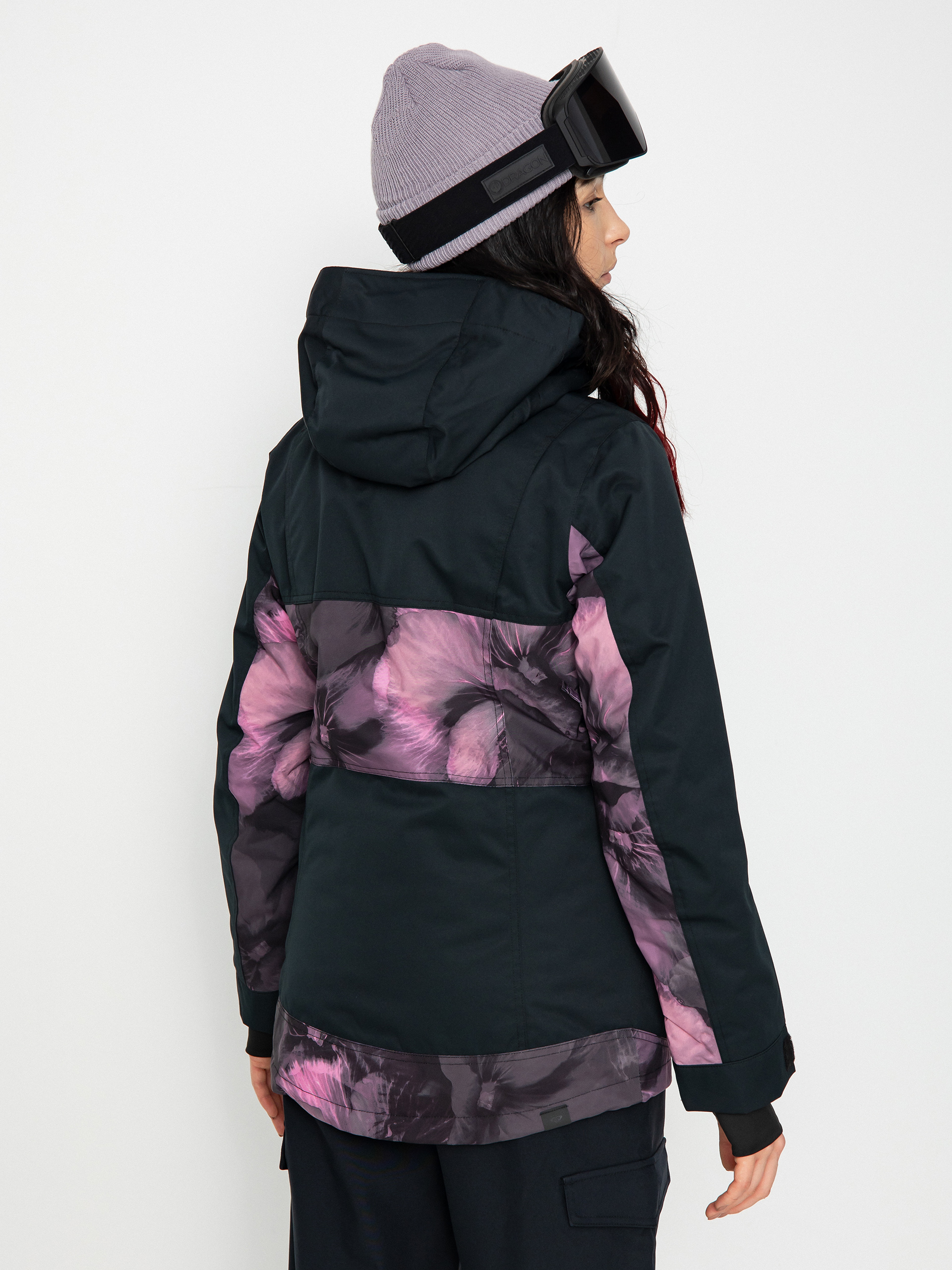 Дамска Сноуборд яке Roxy Presence Parka (true black pansy pansy)