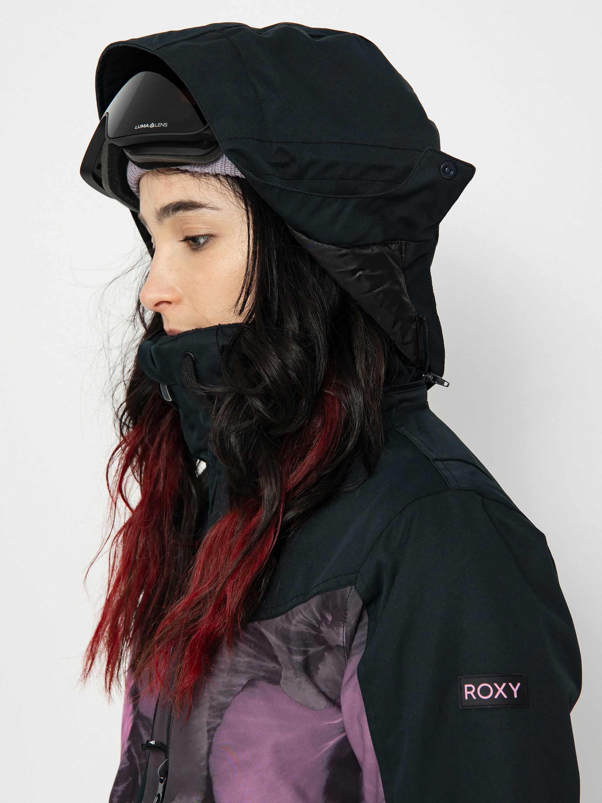 Дамска Сноуборд яке Roxy Presence Parka (true black pansy pansy)