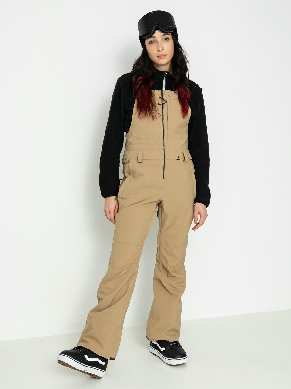 Сноуборд панталони Volcom Swift Bib Overall Wmn (dark khaki)