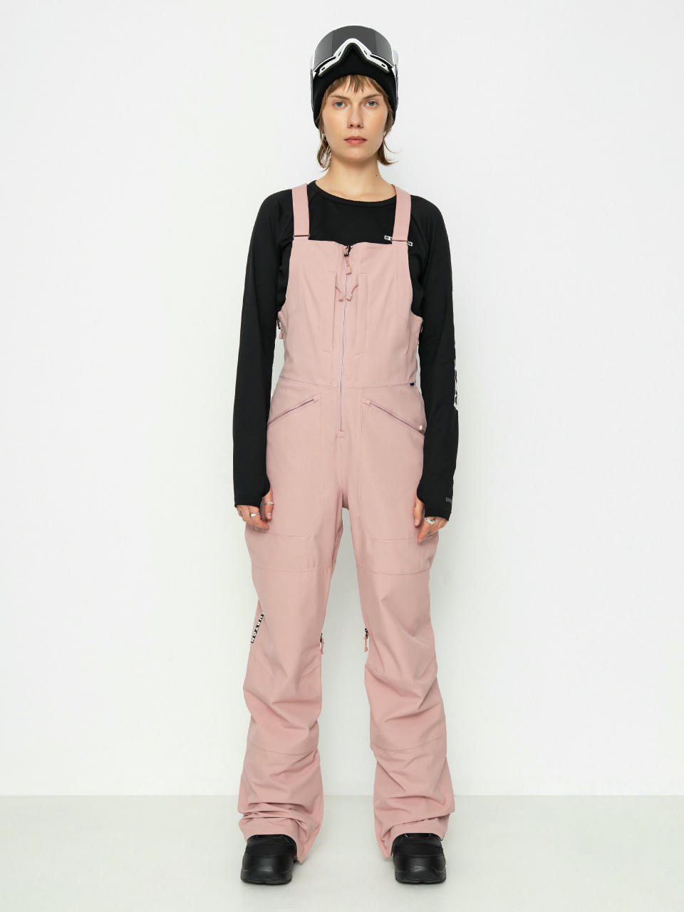 Сноуборд панталони Burton Reserve Stretch Bib Wmn (powder blush)