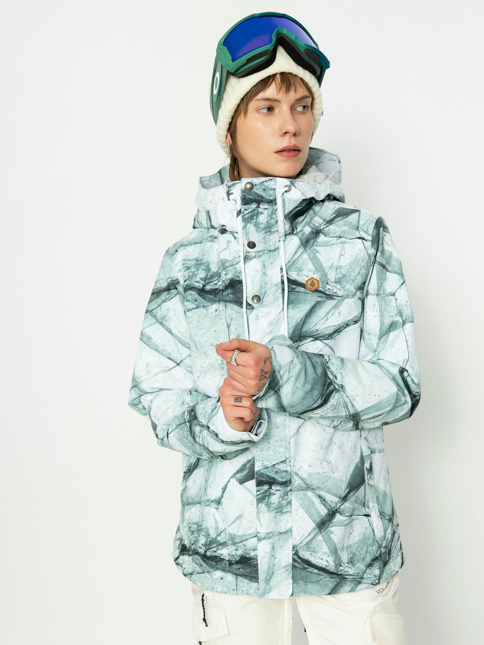 Дамска Сноуборд яке Volcom Bolt Ins (white ice)