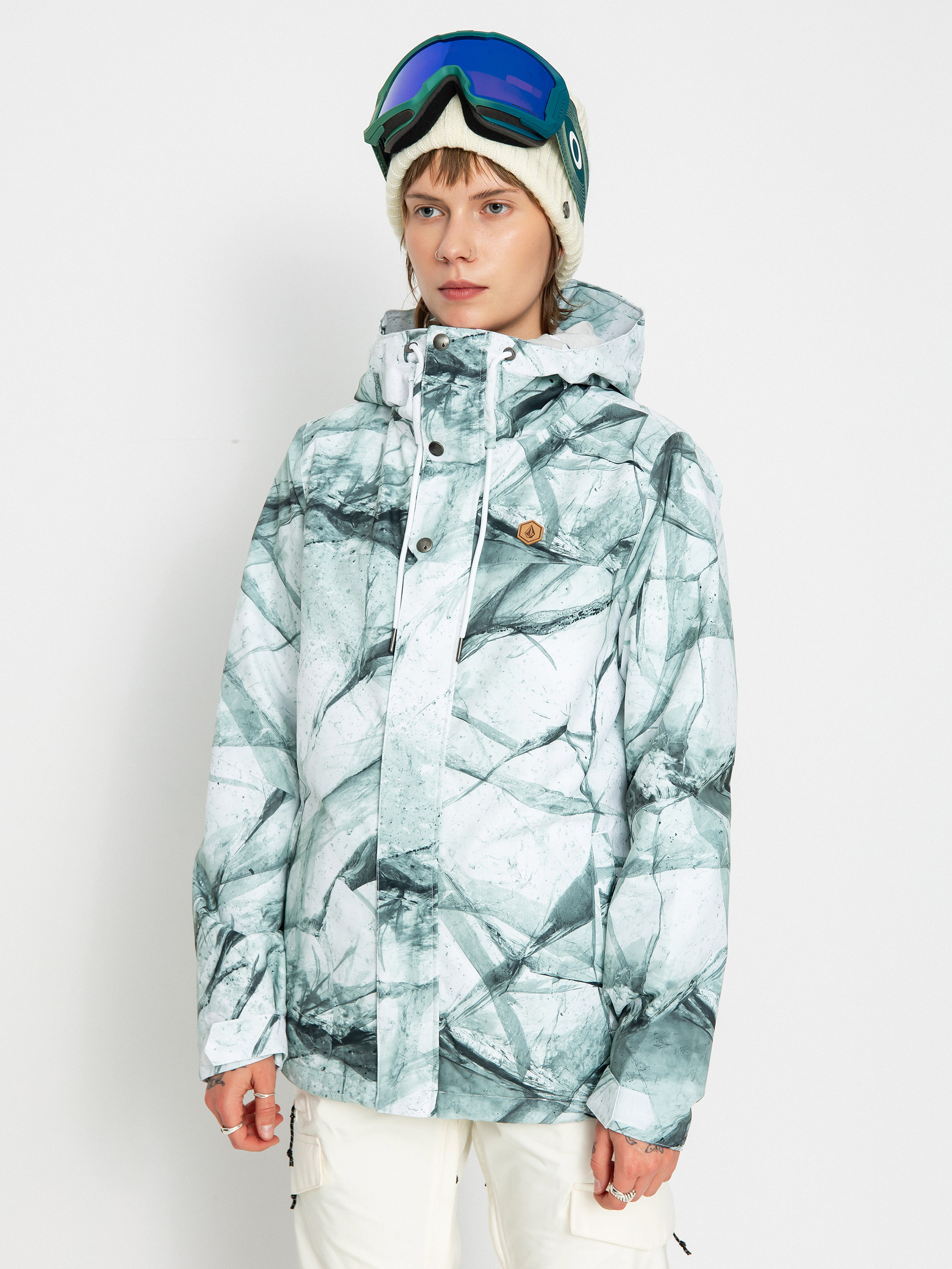 Дамска Сноуборд яке Volcom Bolt Ins (white ice)