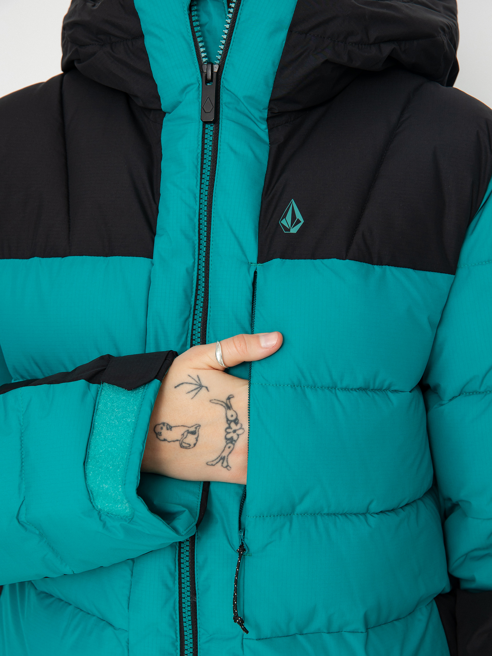 Дамска Сноуборд яке Volcom Puffleup (vibrant green)