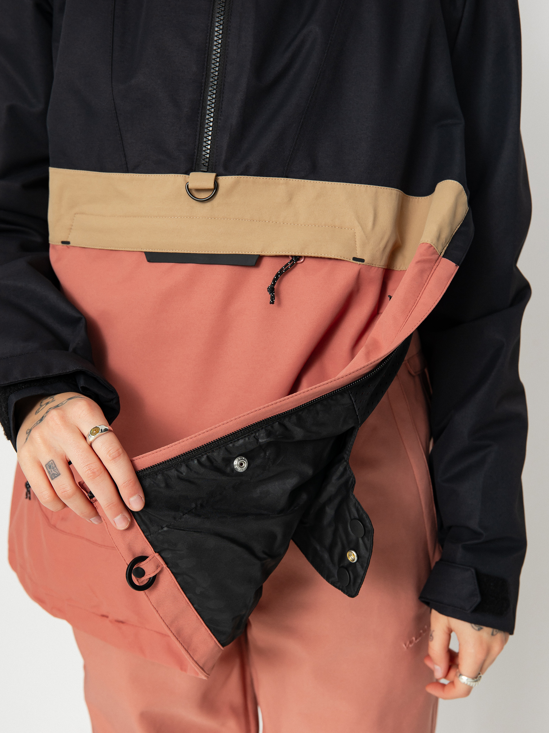 Дамска Сноуборд яке Volcom Ashfield Pullover (earth pink)