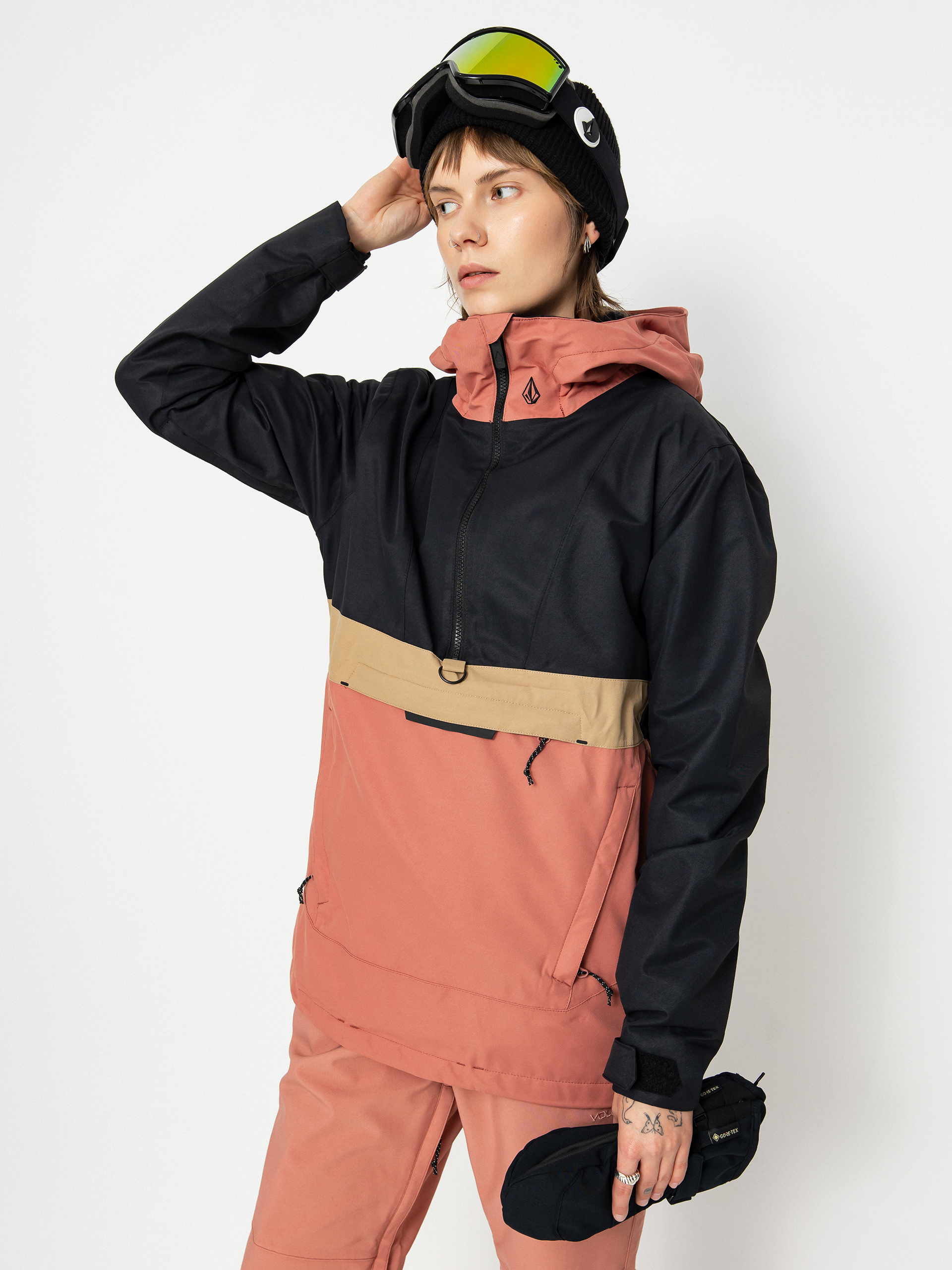 Дамска Сноуборд яке Volcom Ashfield Pullover (earth pink)