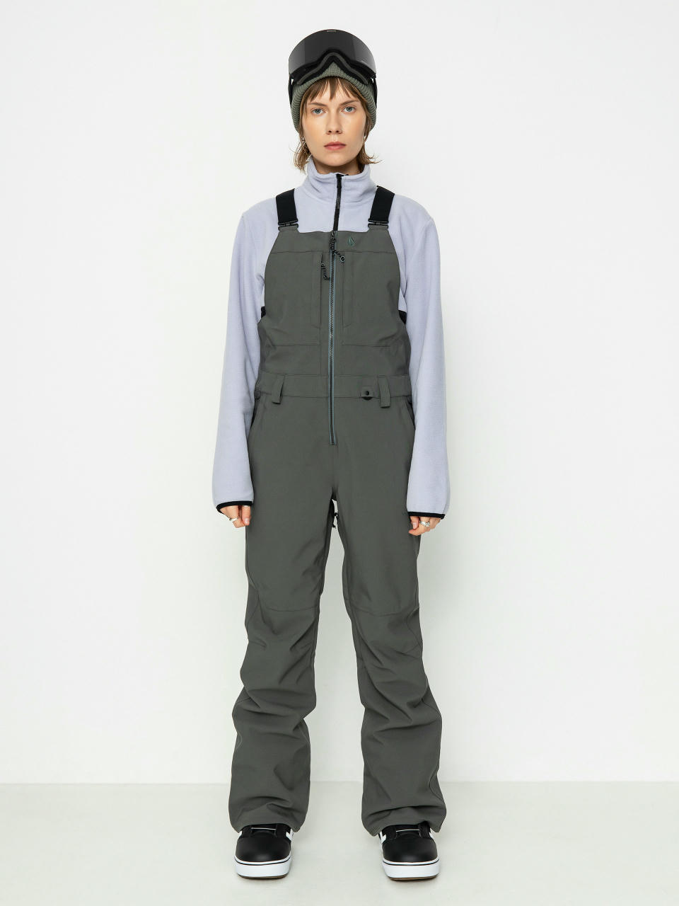 Дамско Сноуборд панталони Volcom Swift Bib Overall (eucalyptus)