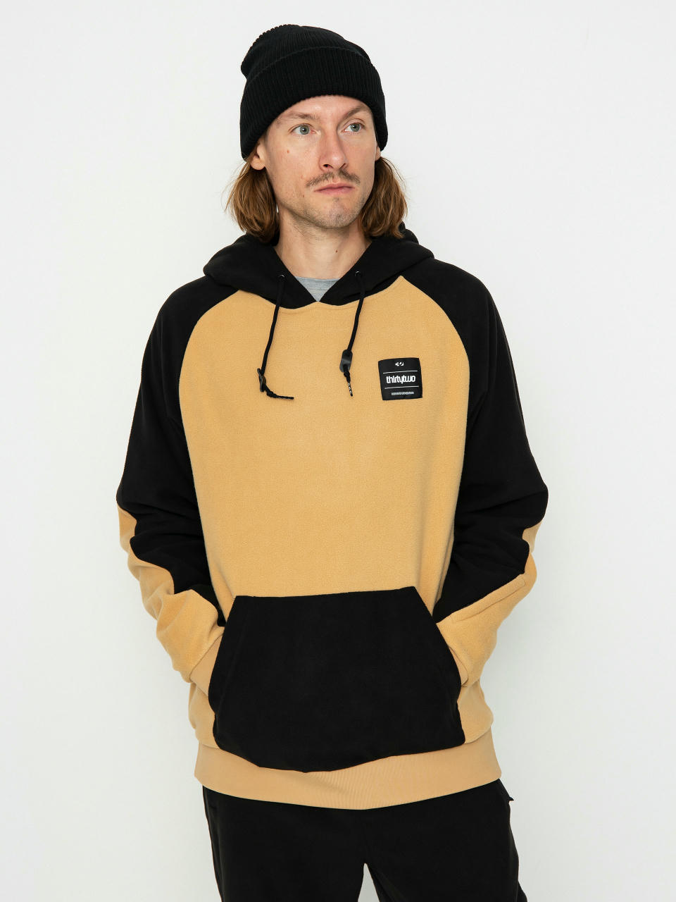 Суитшърт с качулка ThirtyTwo Rest Stop (black/tan)