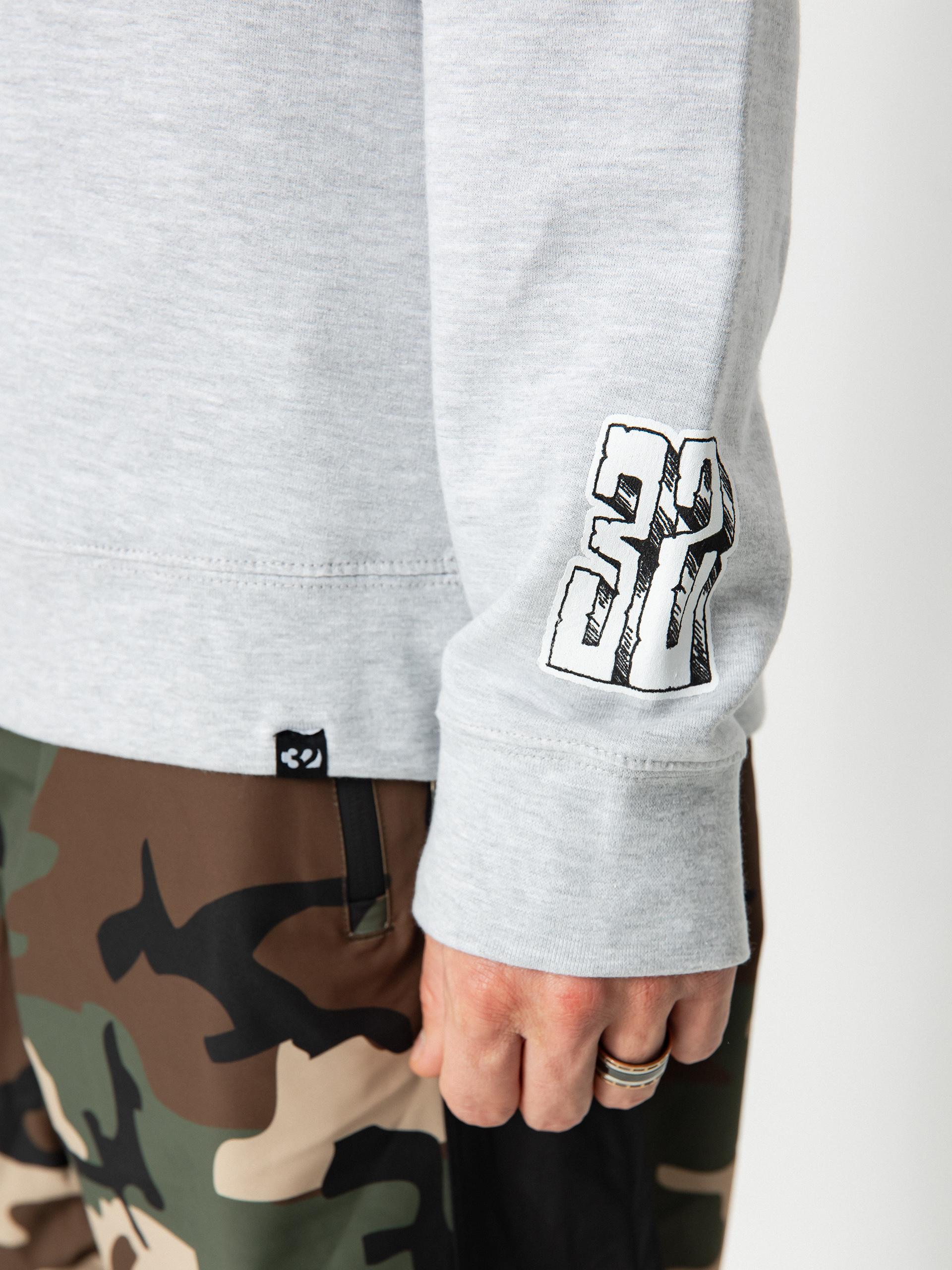 Суитшърт ThirtyTwo Bonecrusher Crew (grey/heather)