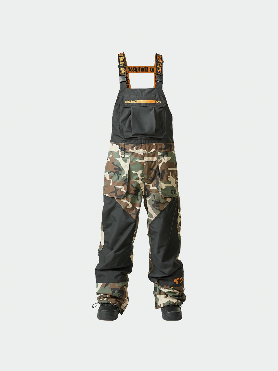 Сноуборд панталони ThirtyTwo Basement Bib (black/camo)