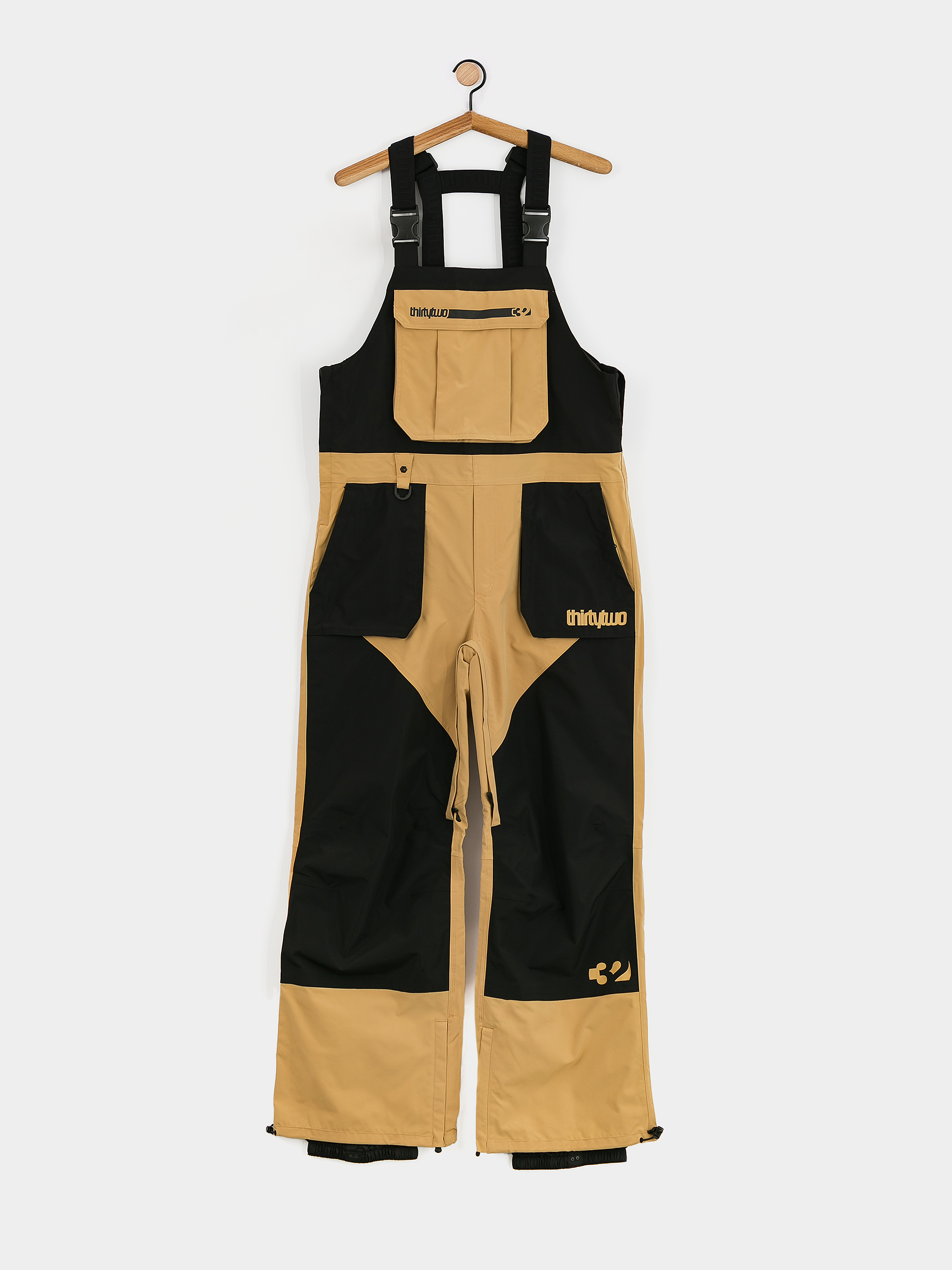 Мъжко Сноуборд панталони ThirtyTwo Basement Bib (black/tan)