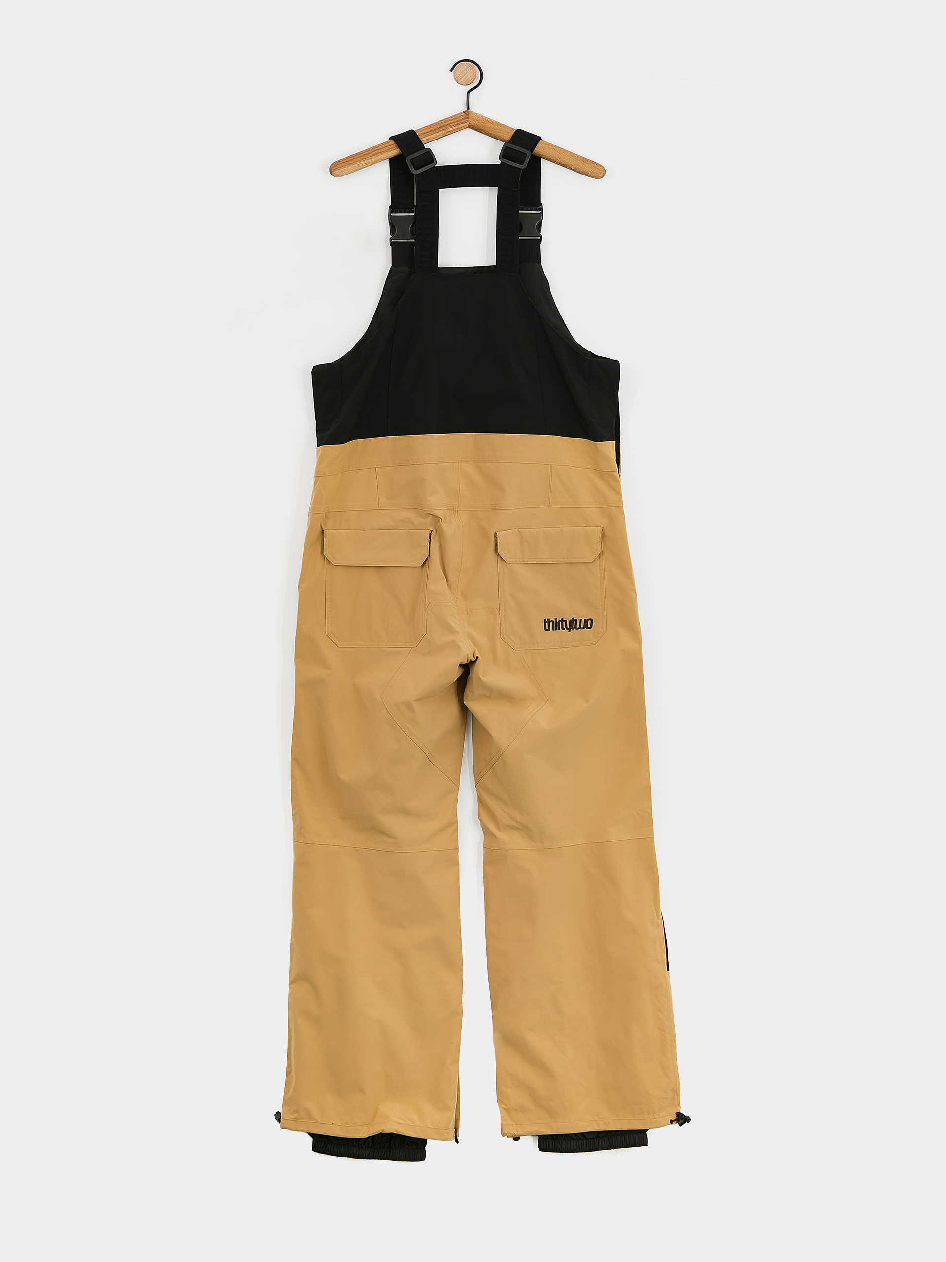 Мъжко Сноуборд панталони ThirtyTwo Basement Bib (black/tan)