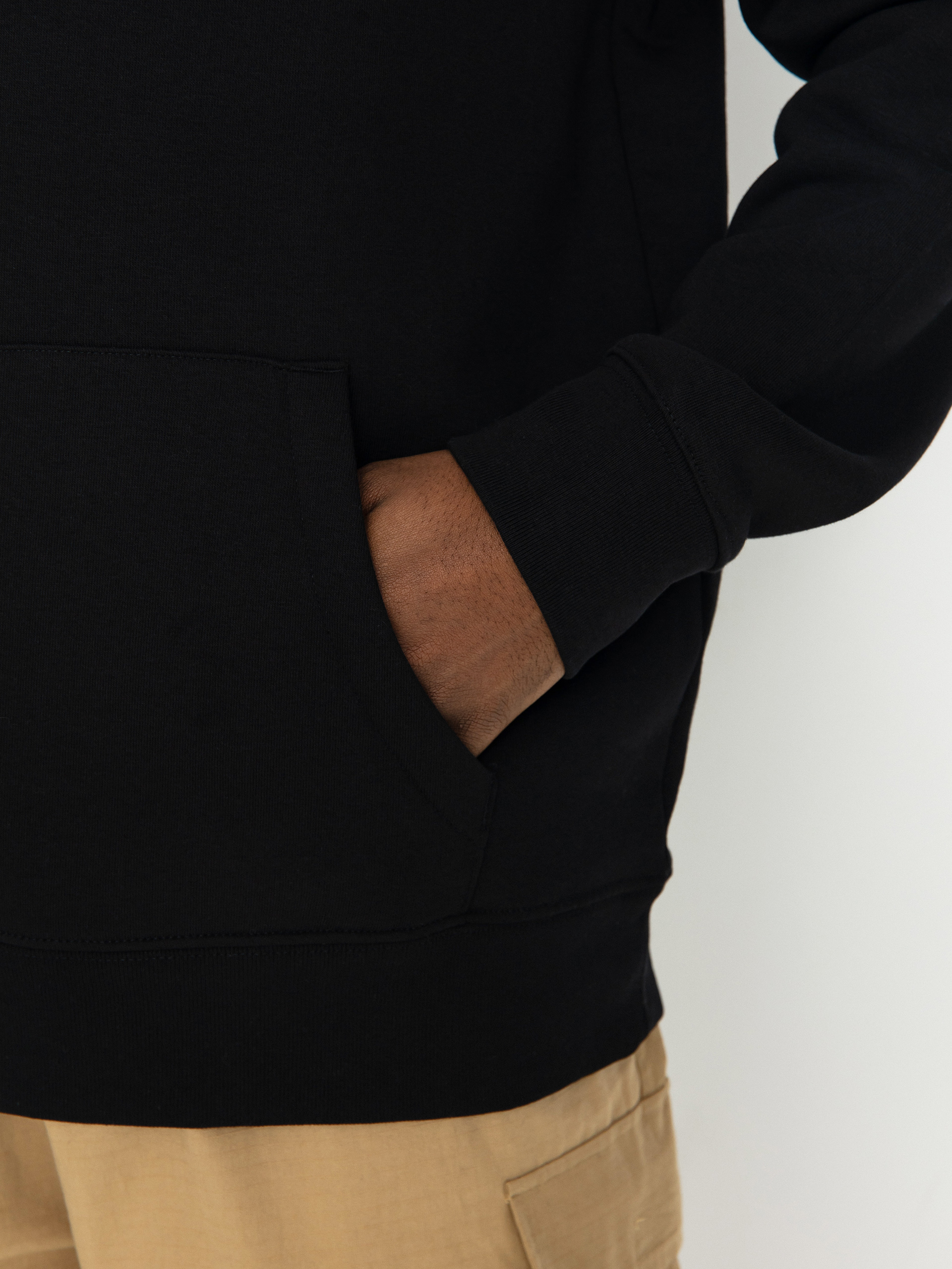 Суитшърт с качулка Poetic Collective Flower HD (black)