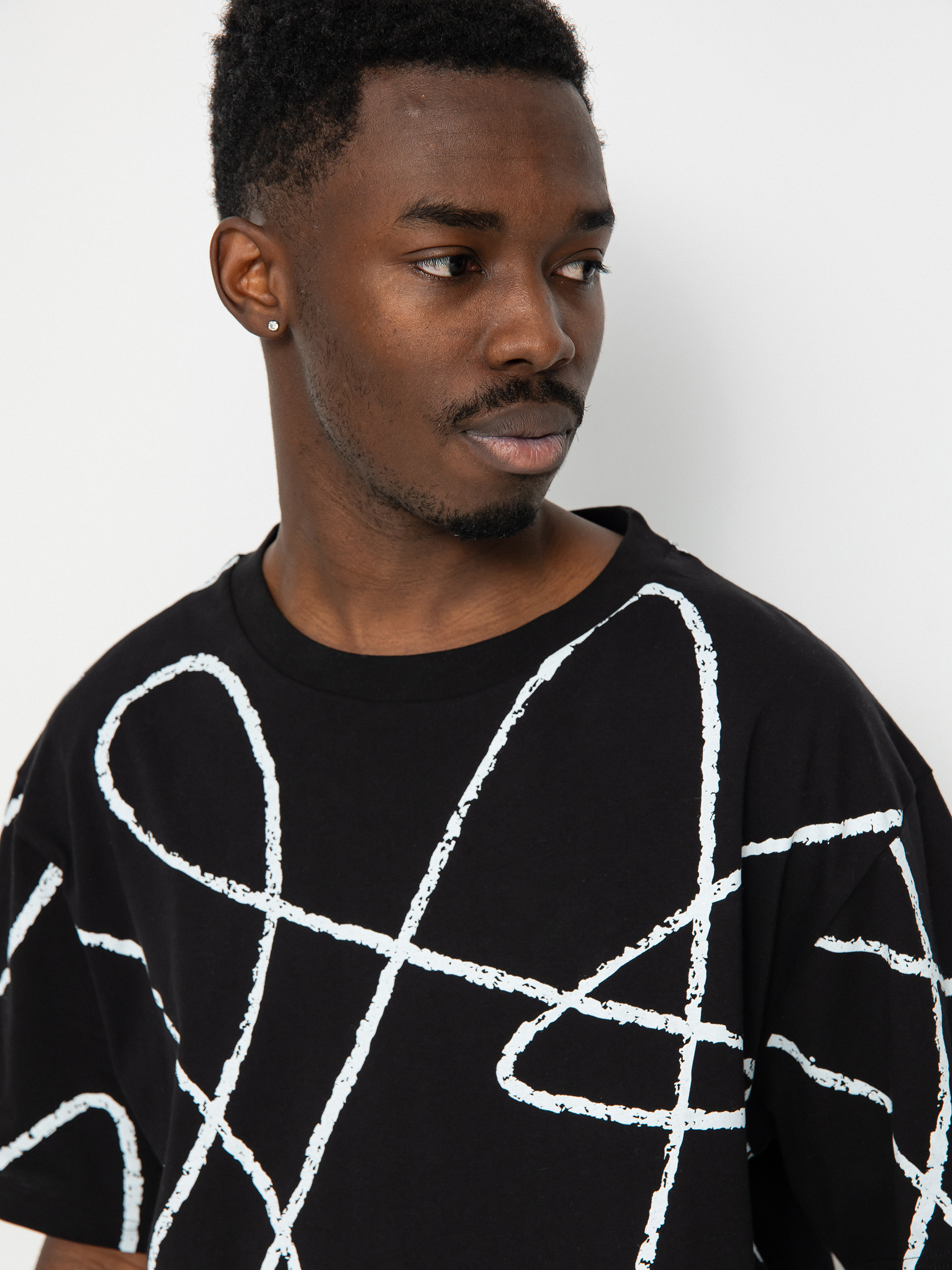 Тениска Poetic Collective Doodle Pattern (black)