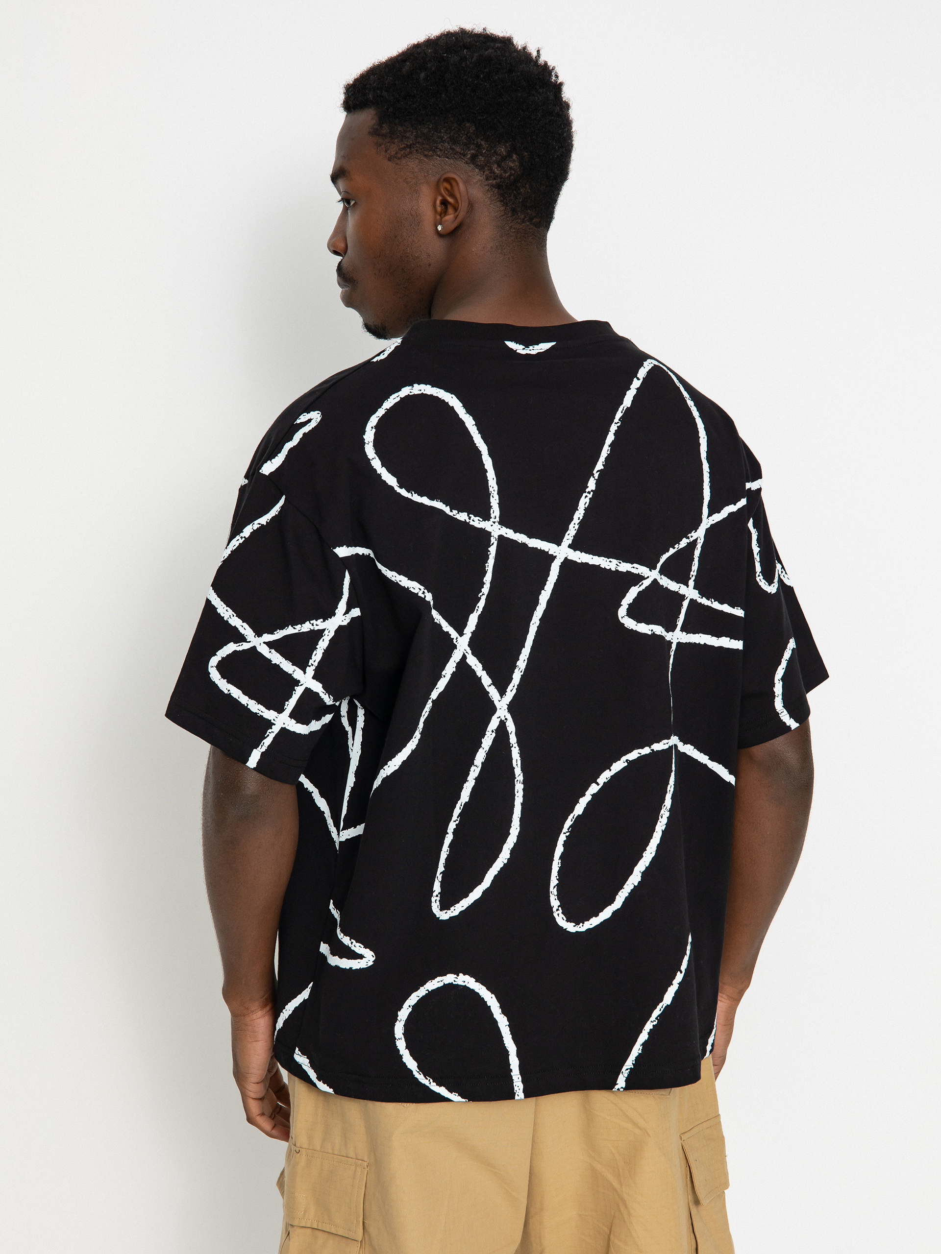 Тениска Poetic Collective Doodle Pattern (black)