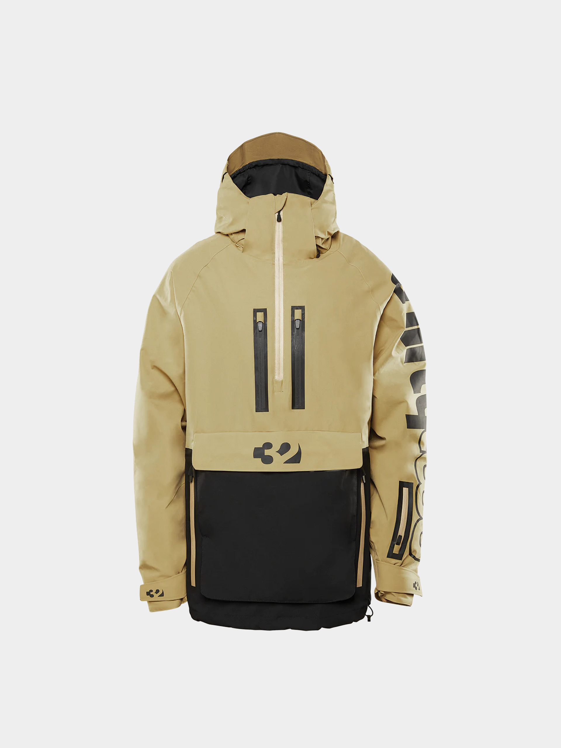 Сноуборд яке ThirtyTwo Light Anorak (black/tan)