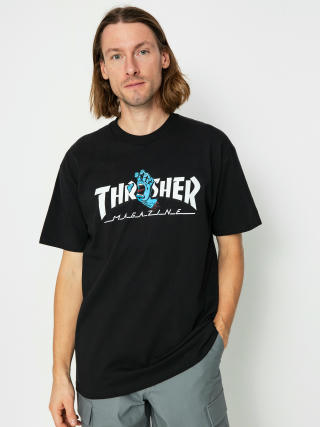 Тениска Santa Cruz X Thrasher Screaming Logo (black)