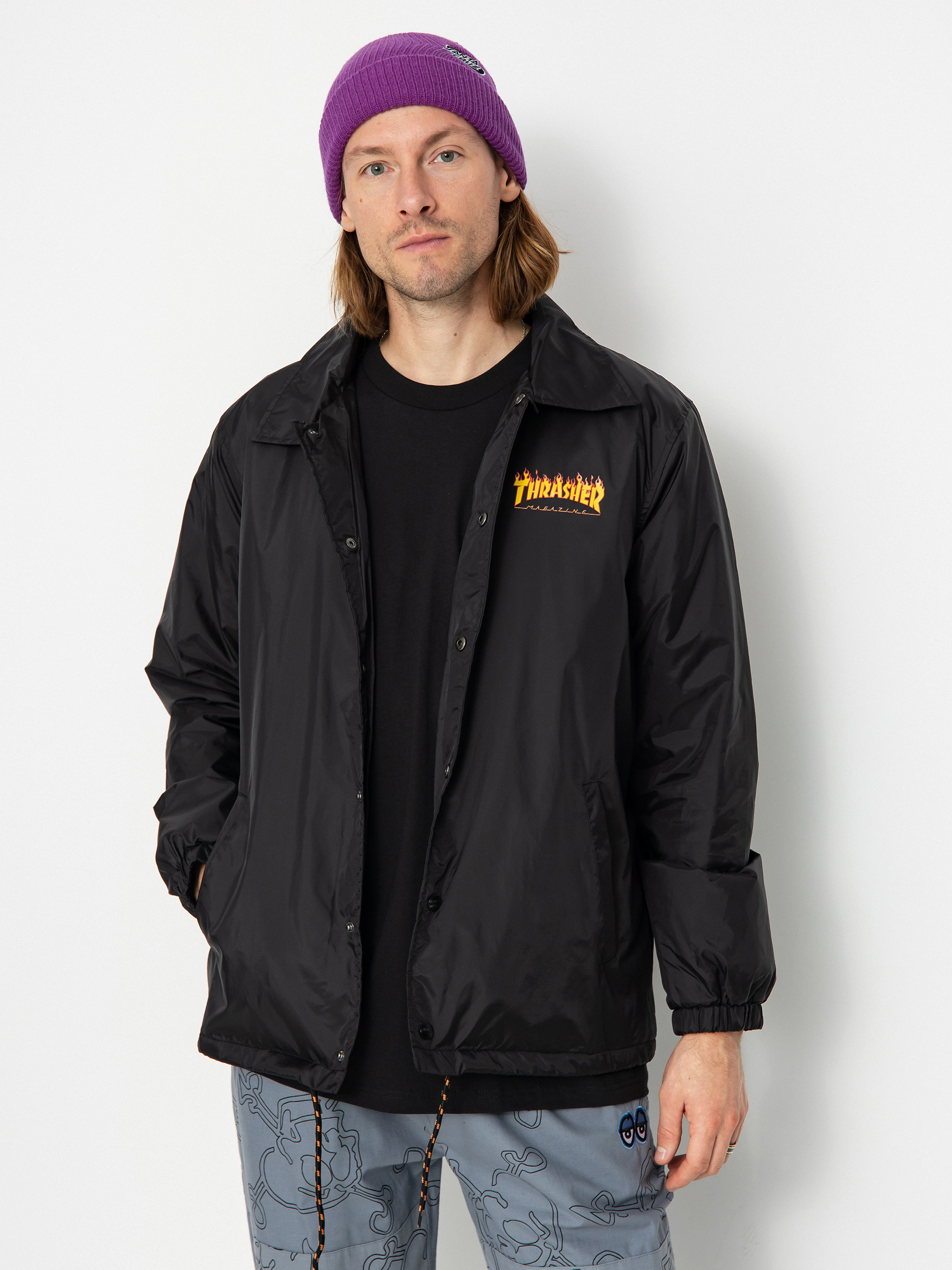 Яке Santa Cruz X Thrasher Flame Dot Coach (black)